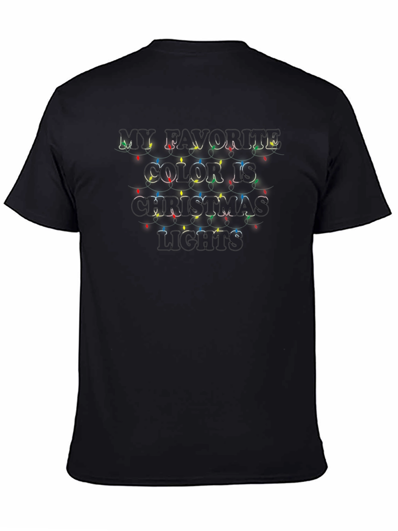 Christmas Lights Graphic Tee - Holiday Season