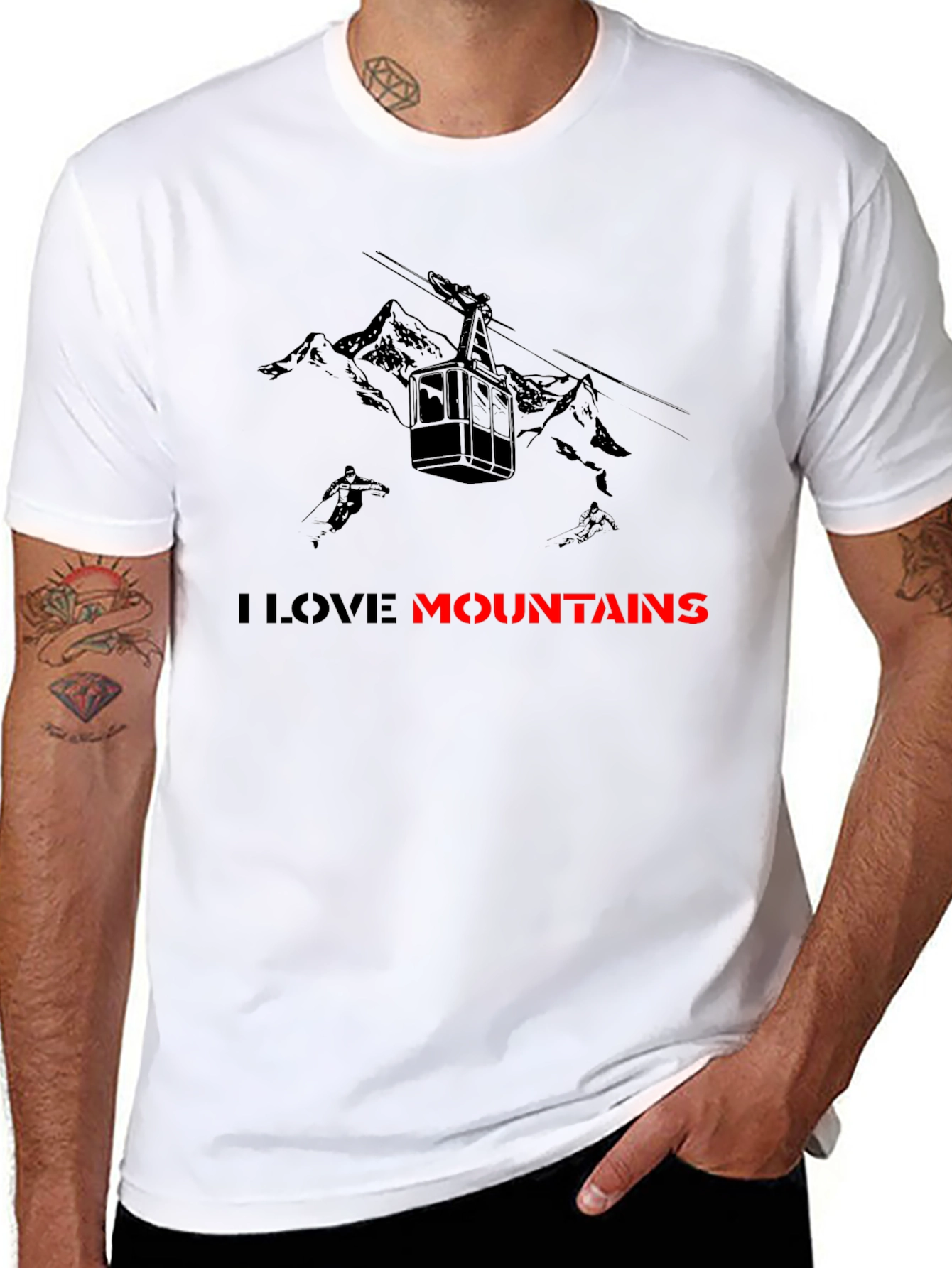 I Love Mountains Graphic Tee