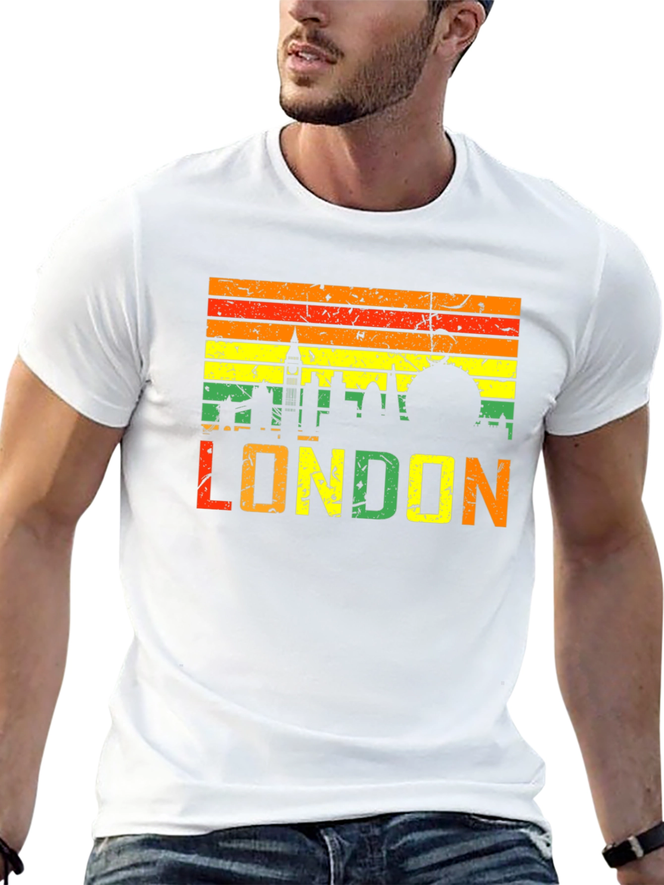 London Skyline Retro T-Shirt