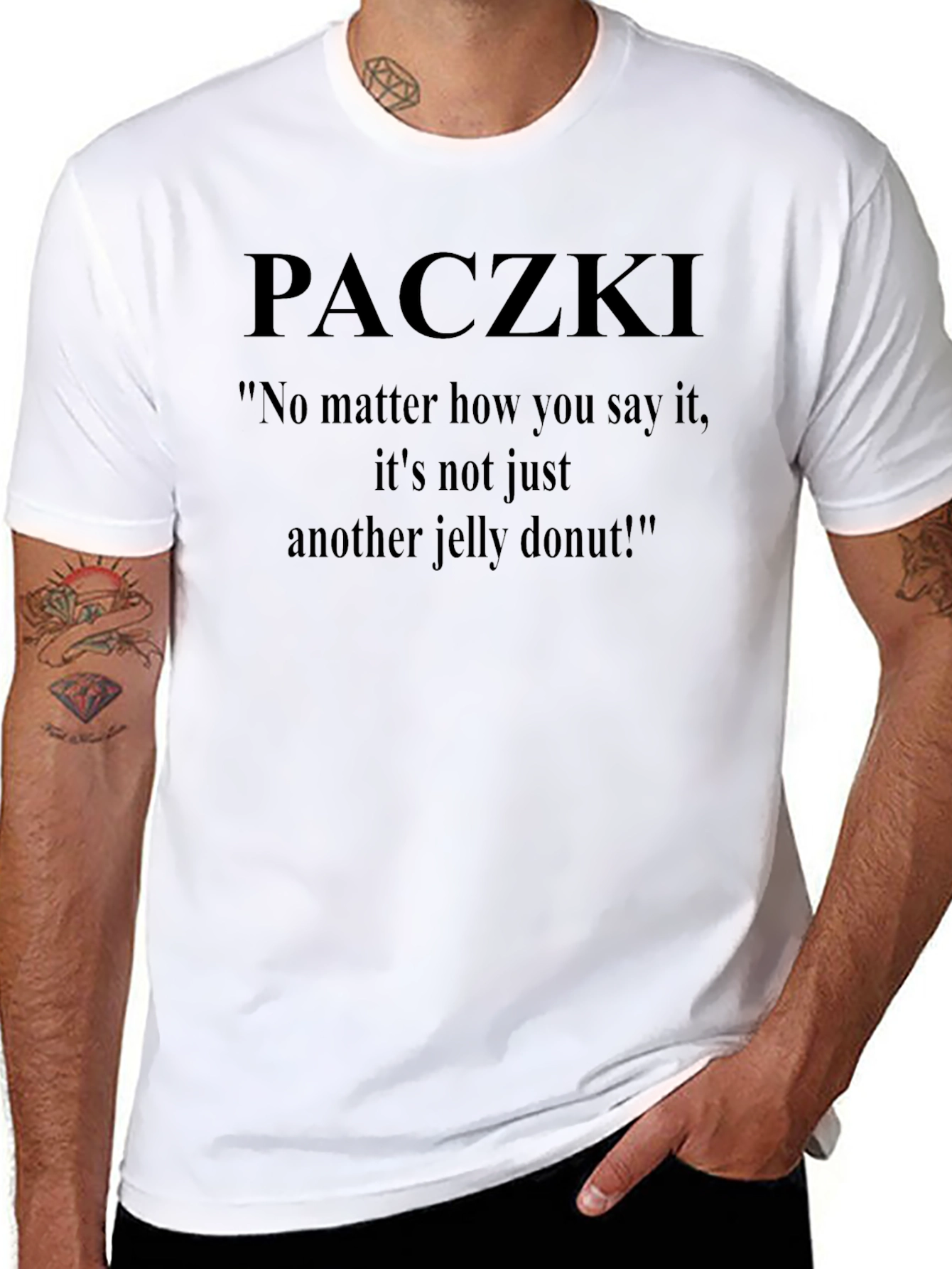 Paczki Jelly Donut Graphic T-Shirt