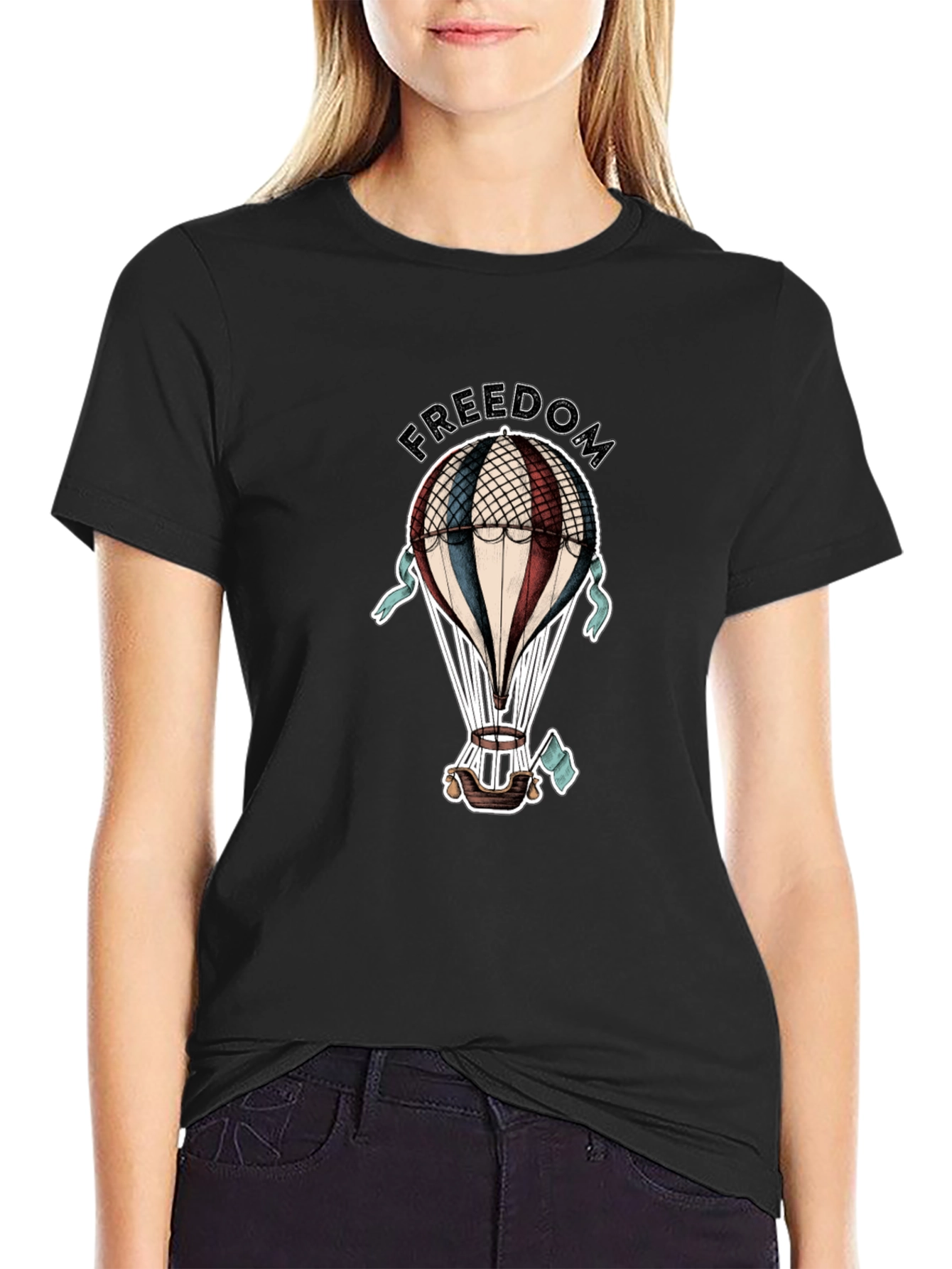 Freedom Hot Air Balloon Graphic Tee