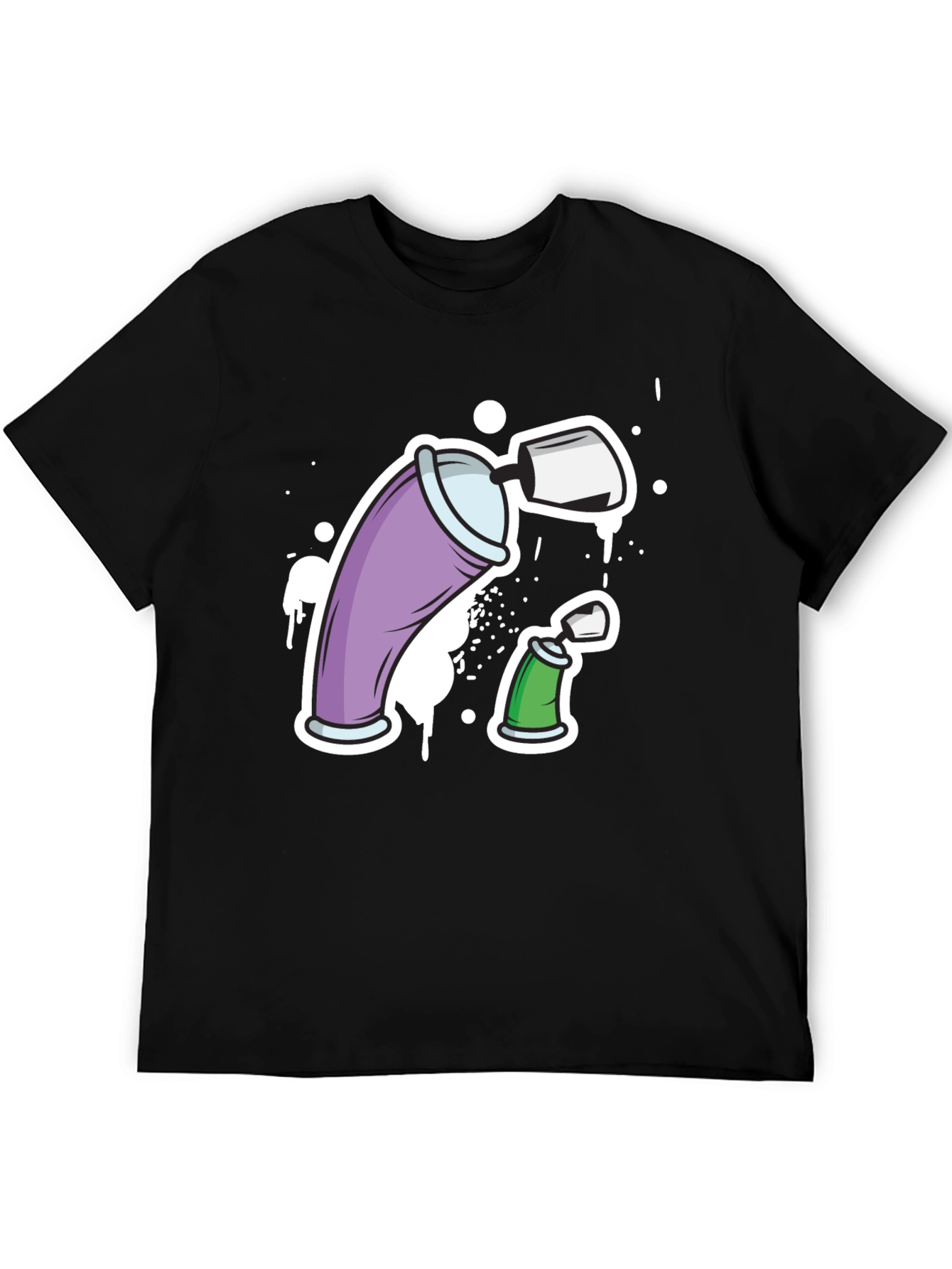 Graffiti Spray Cans Graphic Tee