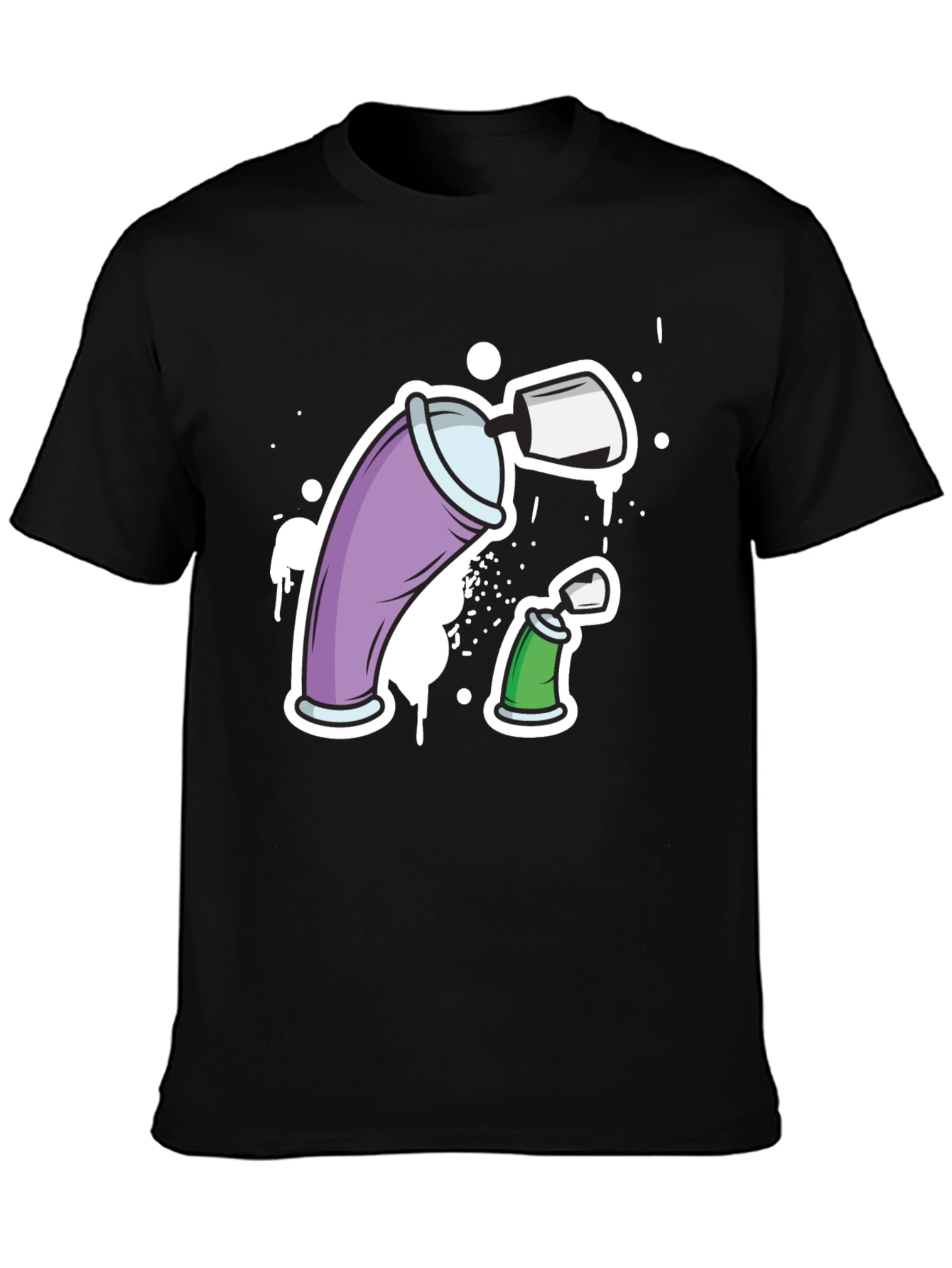 Graffiti Spray Cans Graphic Tee