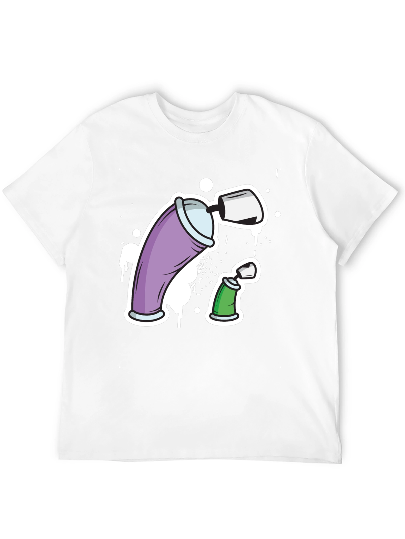 Graffiti Spray Cans Graphic Tee