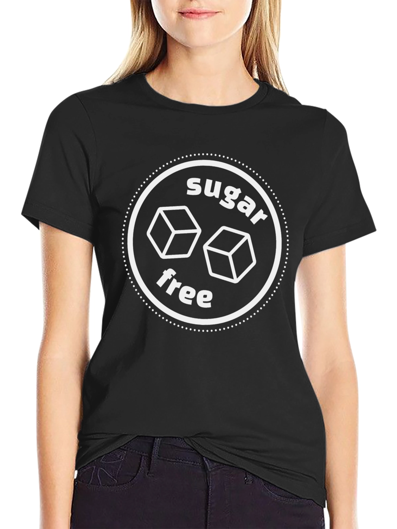 Sugar Free Graphic Black T-Shirt