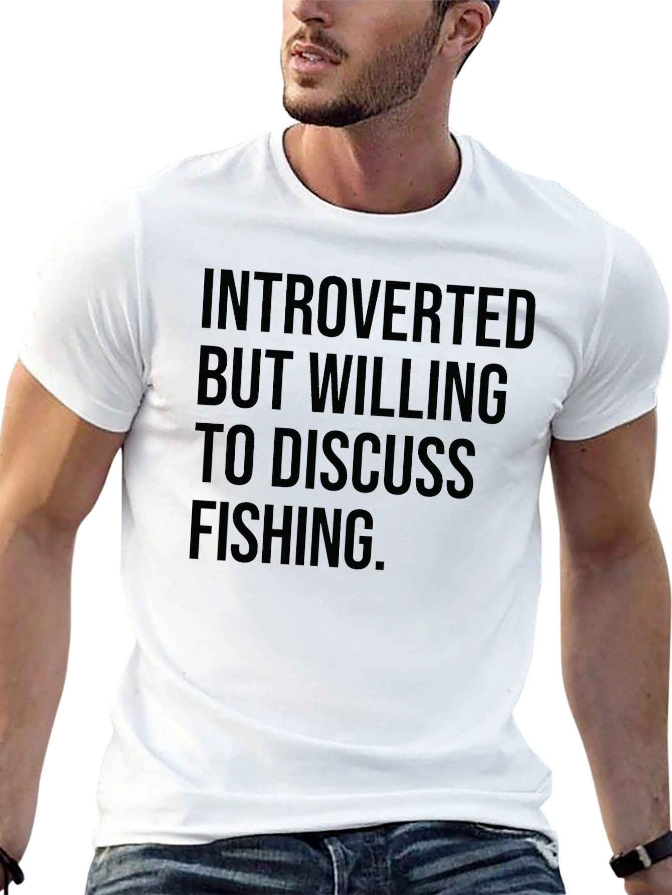 Introverted Fishing Graphic Tee
