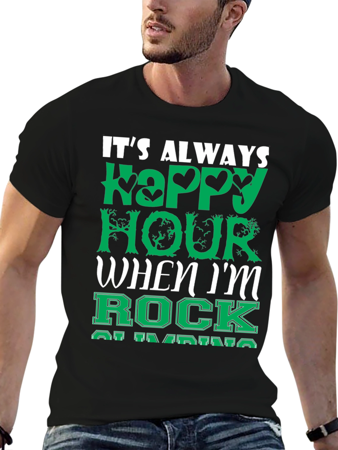 Its Always Happy Hour Rock Climbing T-Shirt