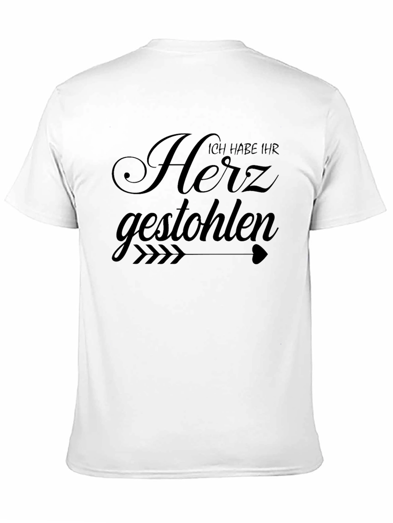 Ich Habe Ihr Herz Gestohlen Funny Black T-Shirt