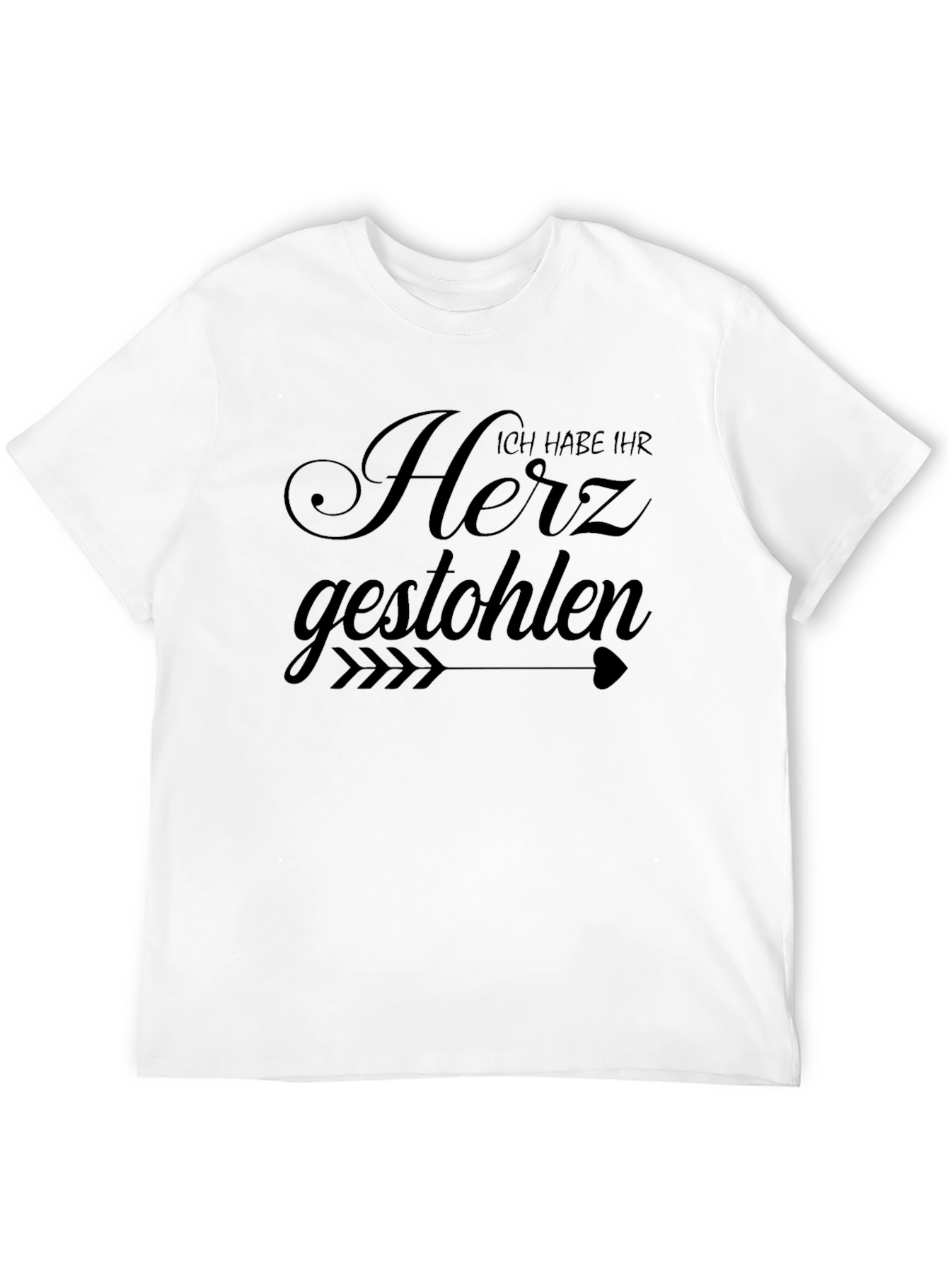 Ich Habe Ihr Herz Gestohlen Funny Black T-Shirt