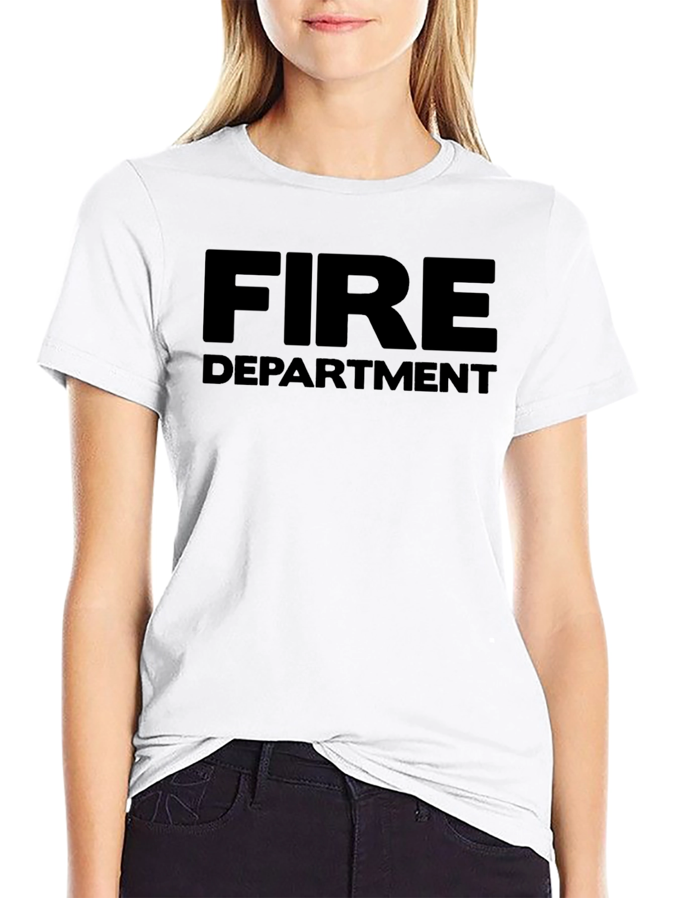 Fire Department Black T-Shirt