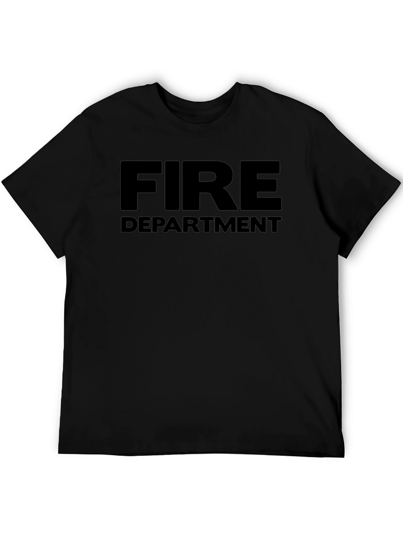 Fire Department Black T-Shirt