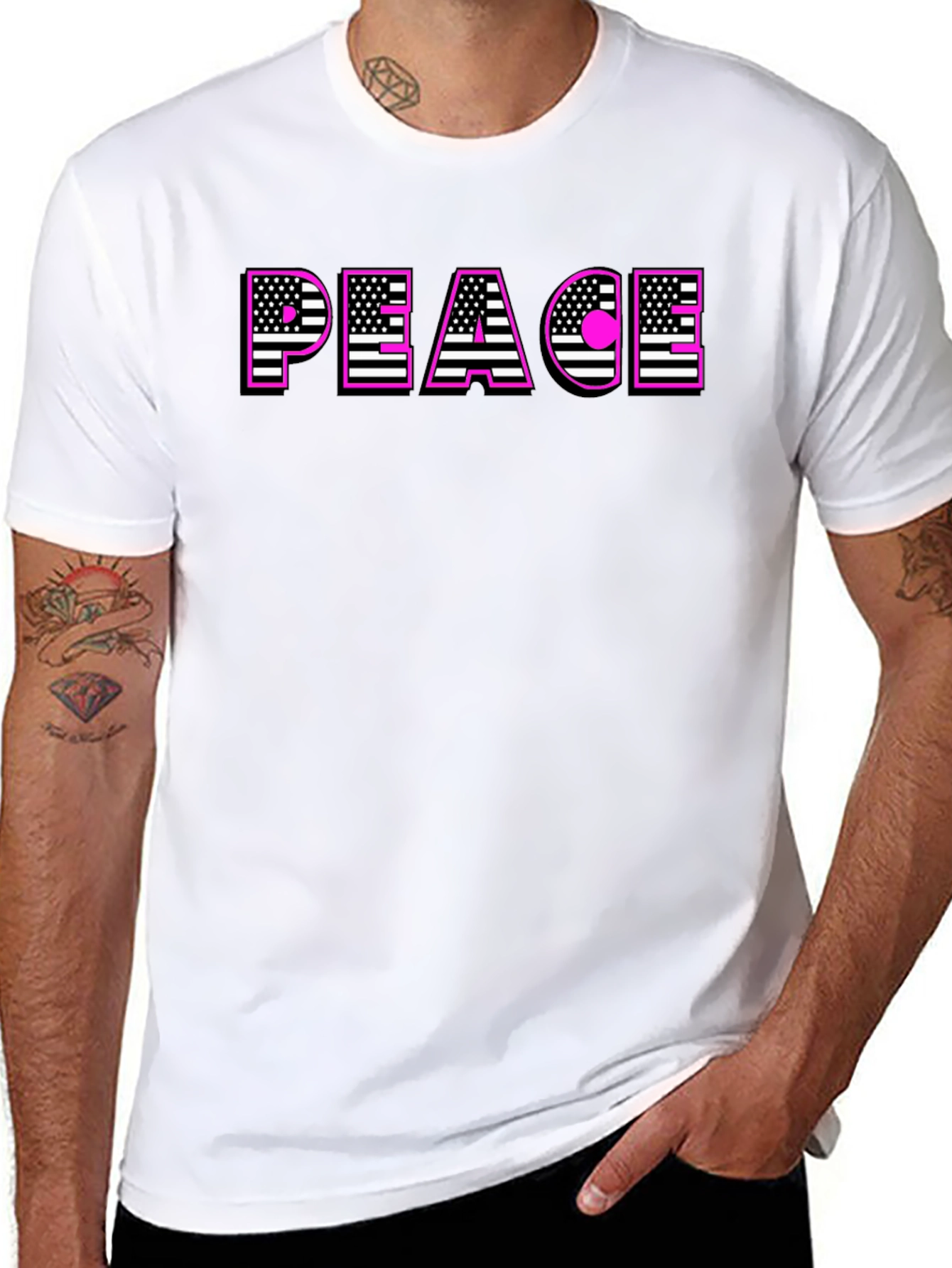 Peace USA Flag T-Shirt