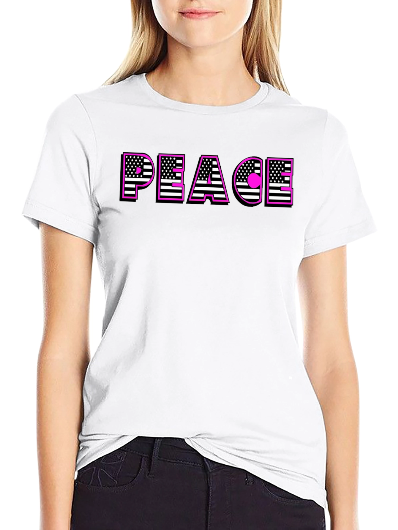 Peace USA Flag T-Shirt