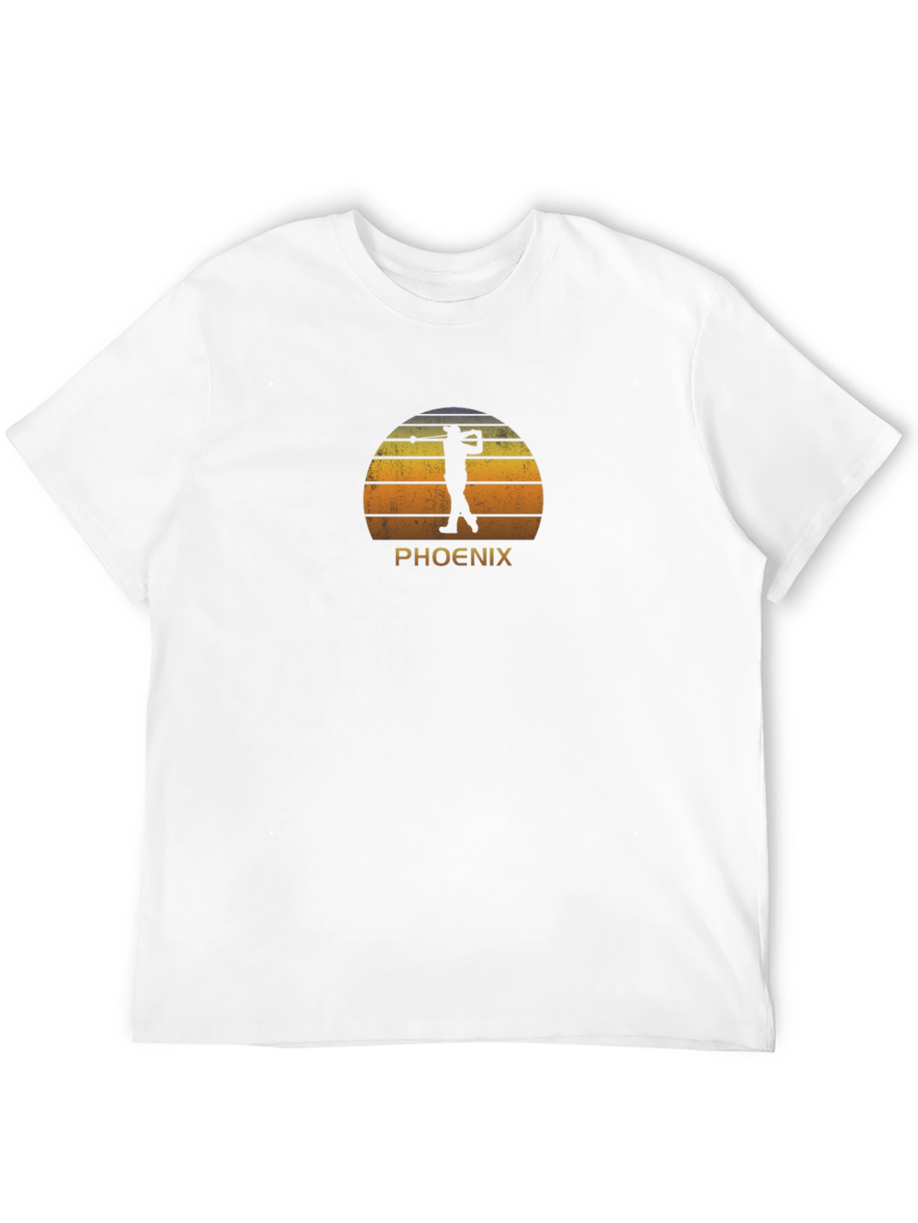 Phoenix Golfer Retro Sunset Graphic T-Shirt
