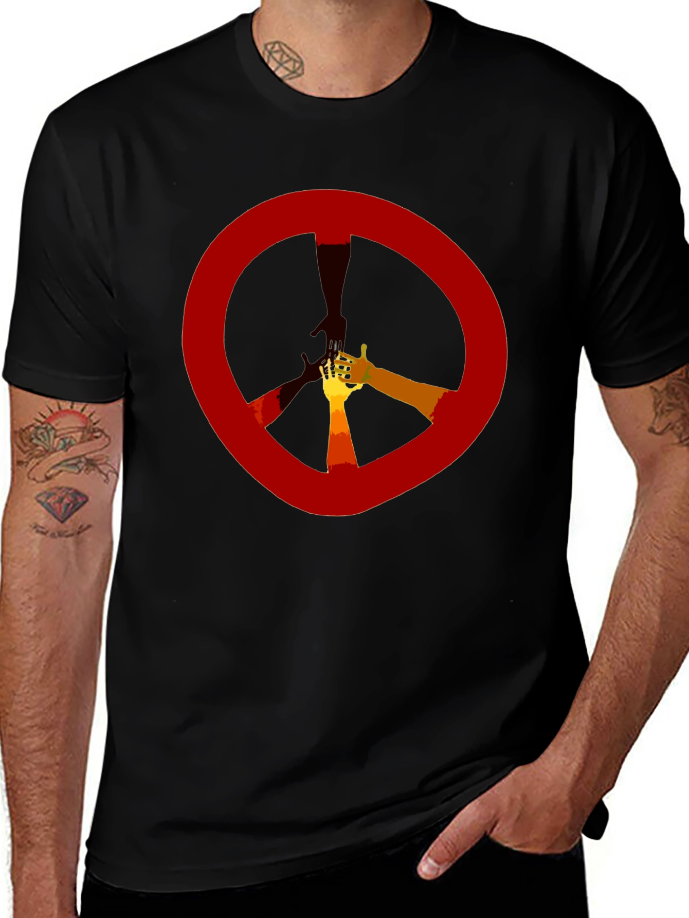Peace Sign Hand Graphic Tee