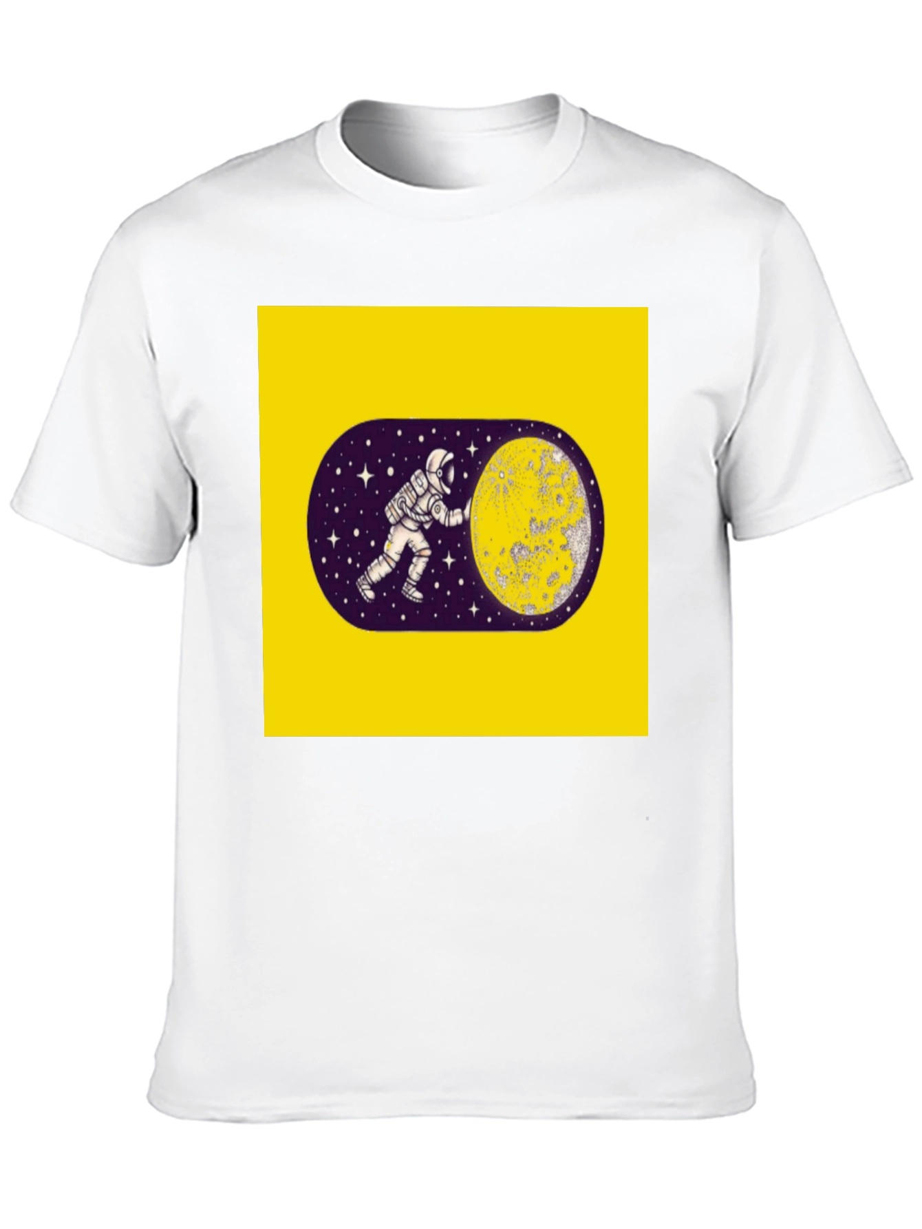 Astronaut Moon Graphic Black T-Shirt