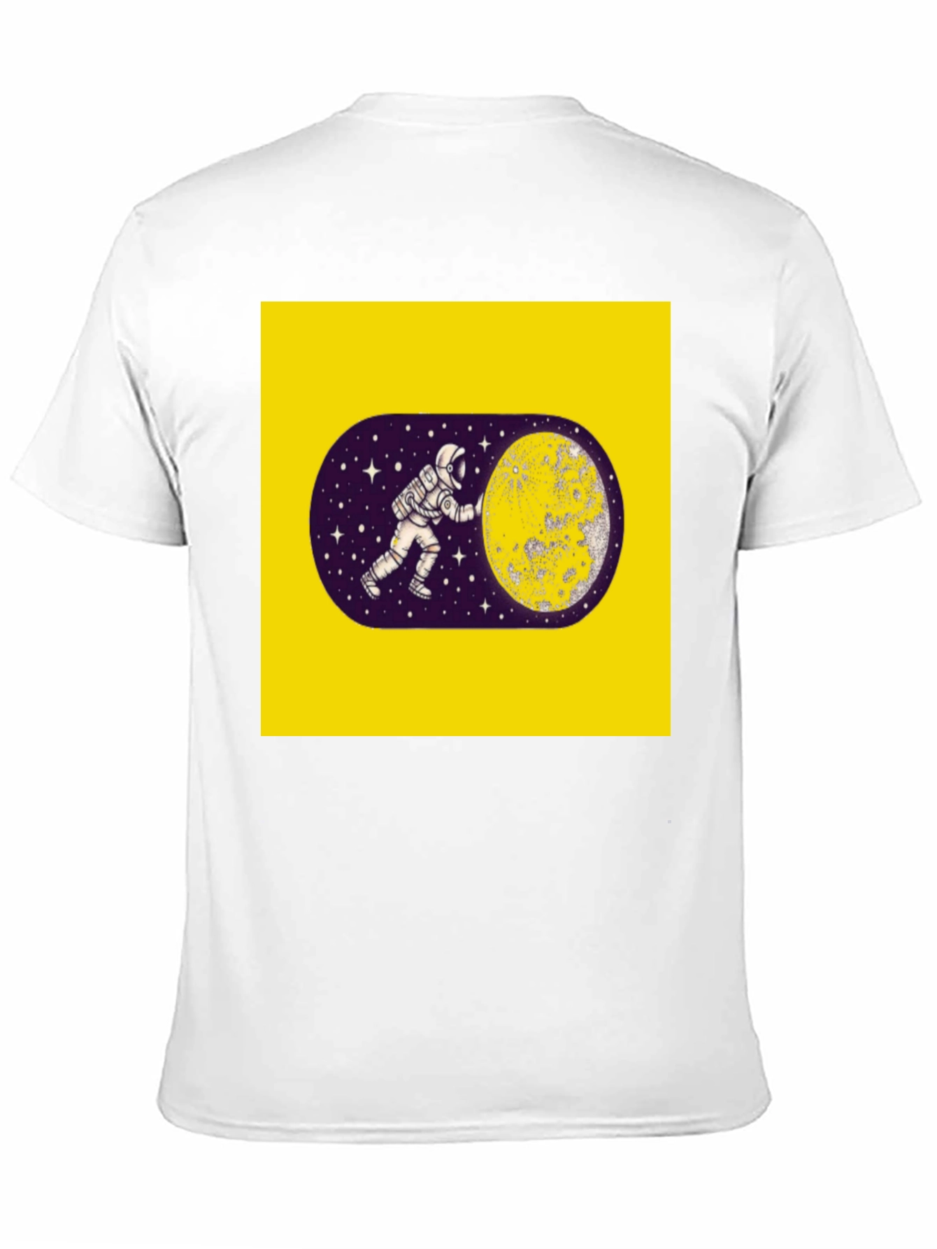 Astronaut Moon Graphic Black T-Shirt