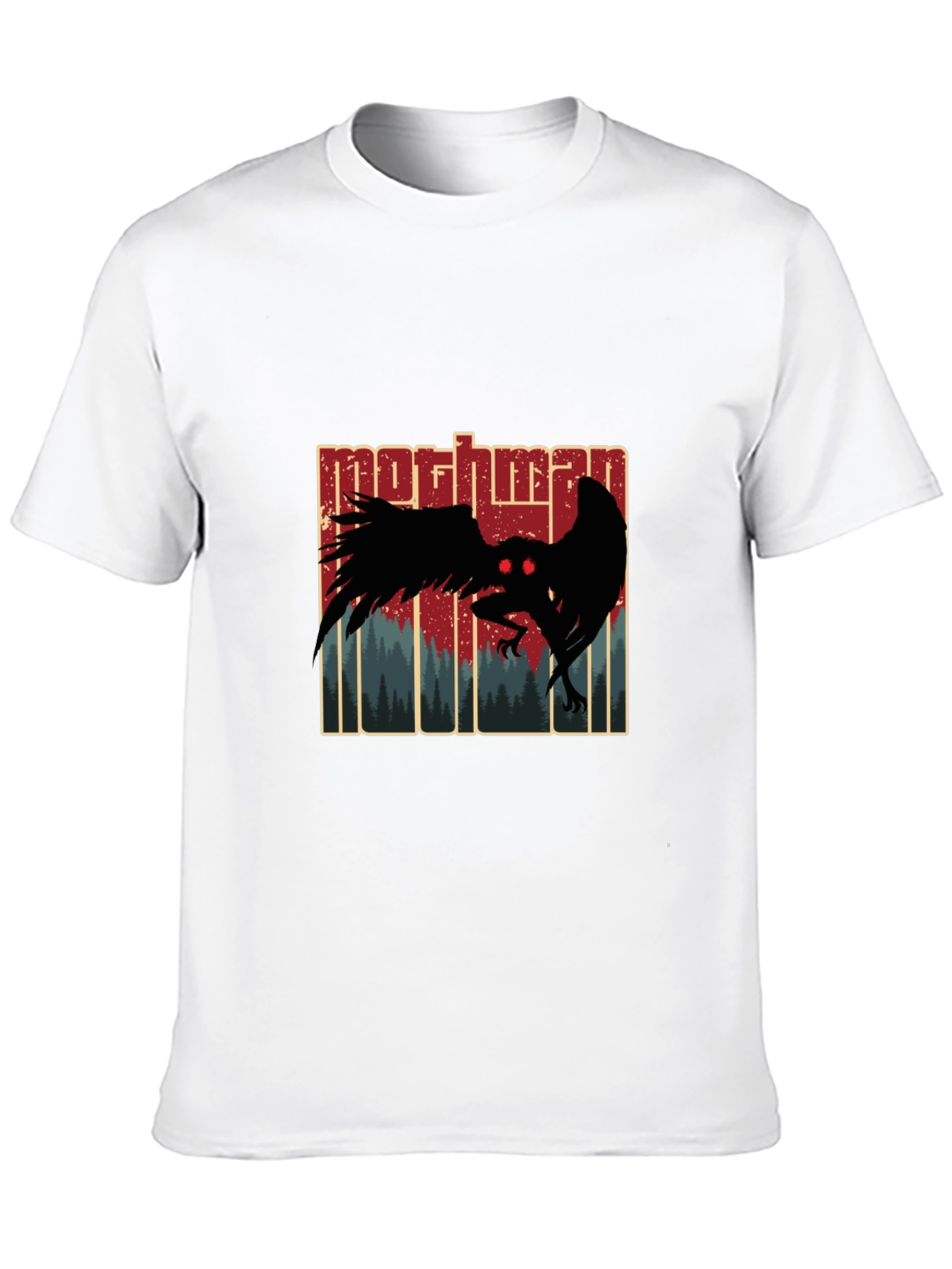 Mothman Graphic Tee - Cryptid Design T-Shirt