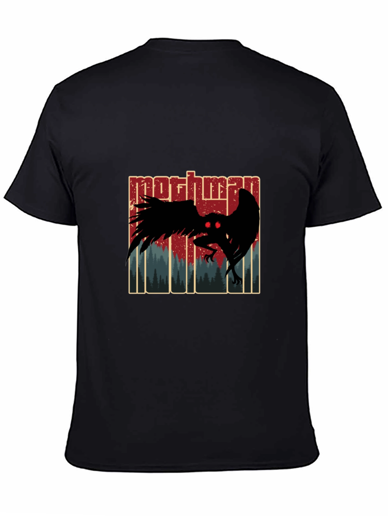 Mothman Graphic Tee - Cryptid Design T-Shirt