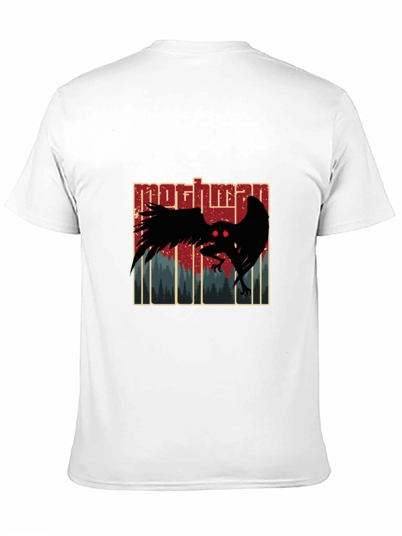 Mothman Graphic Tee - Cryptid Design T-Shirt
