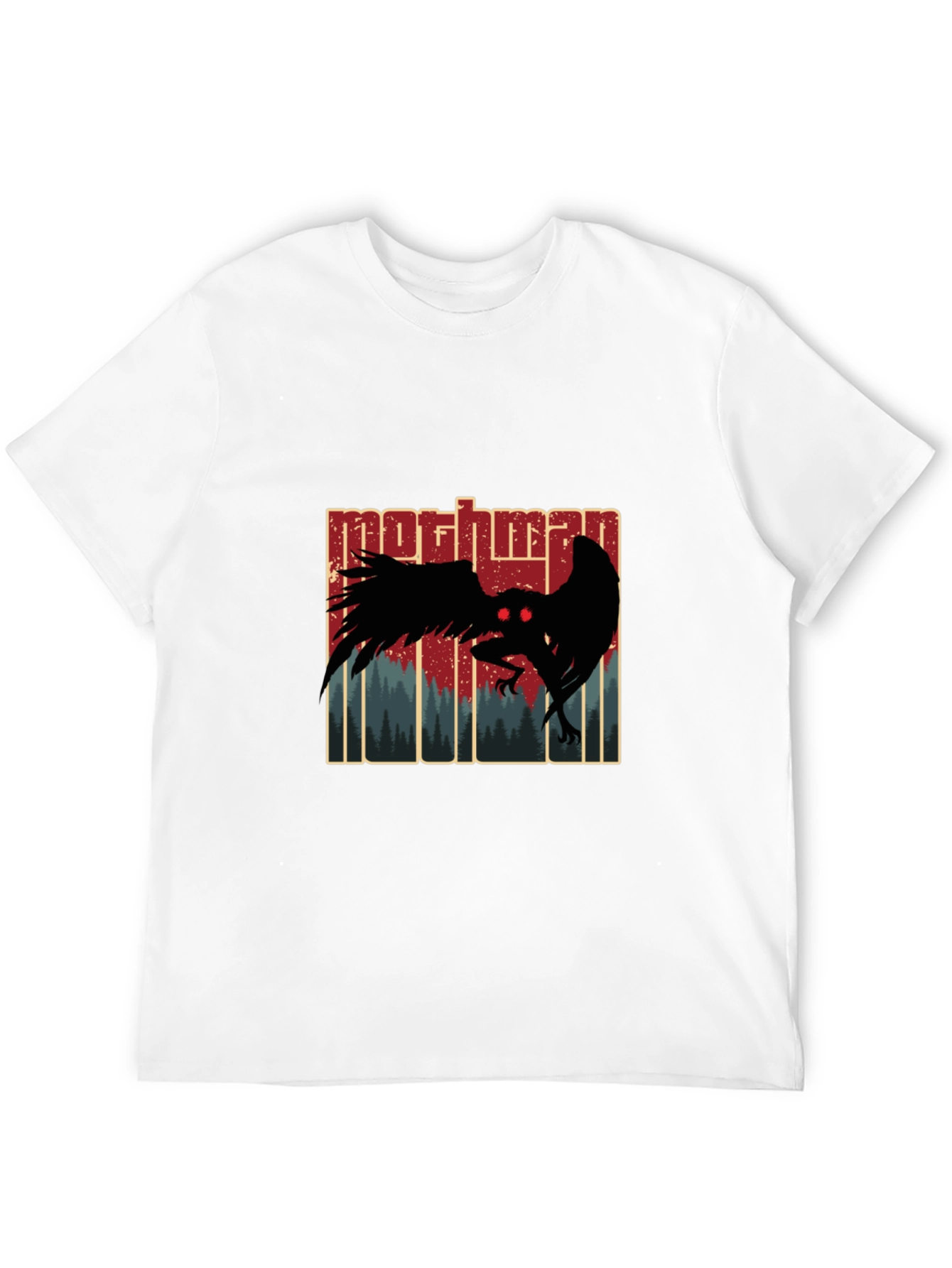 Mothman Graphic Tee - Cryptid Design T-Shirt