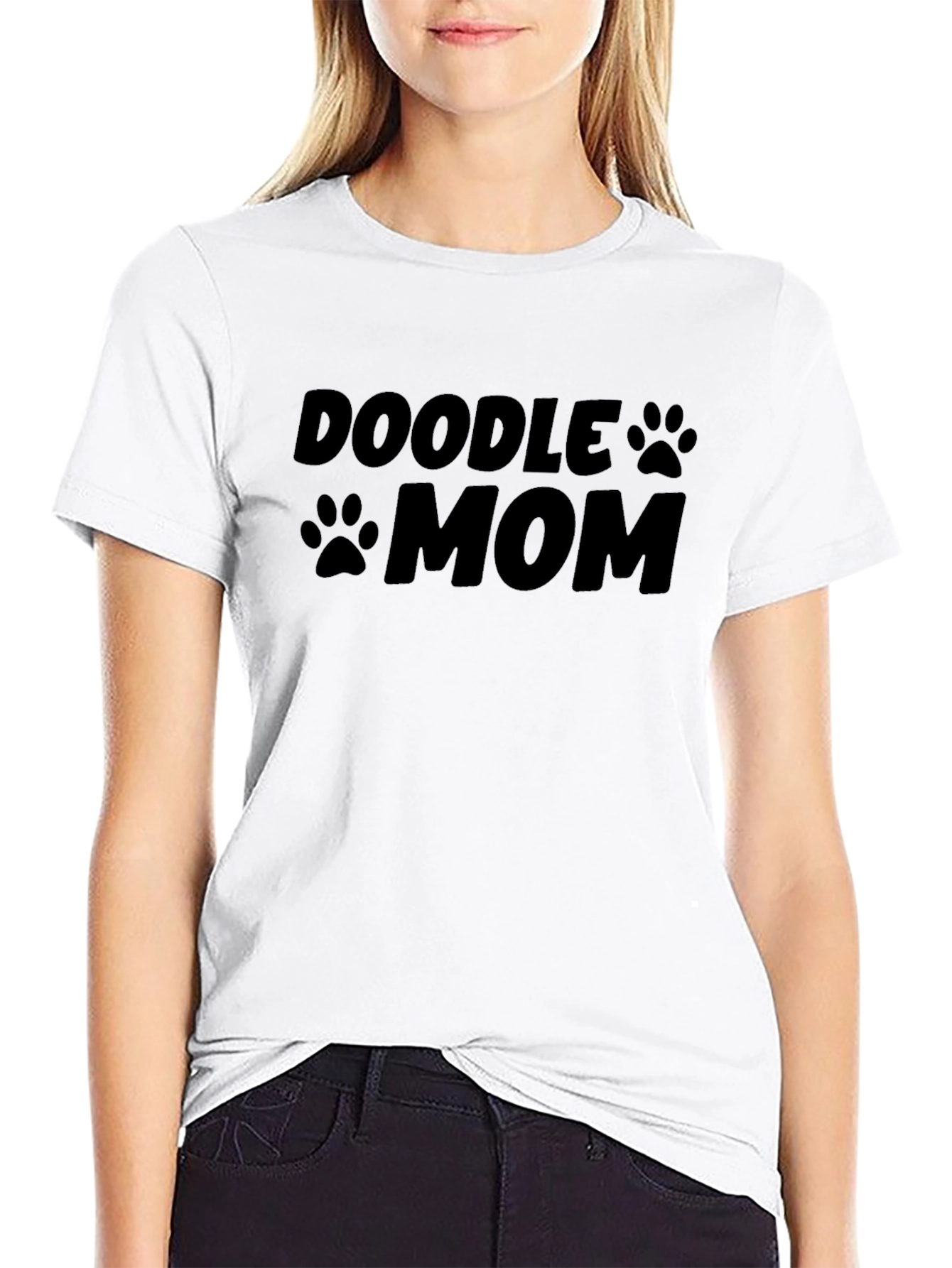 Doodle Mom Black T-Shirt - Dog Lover Tee