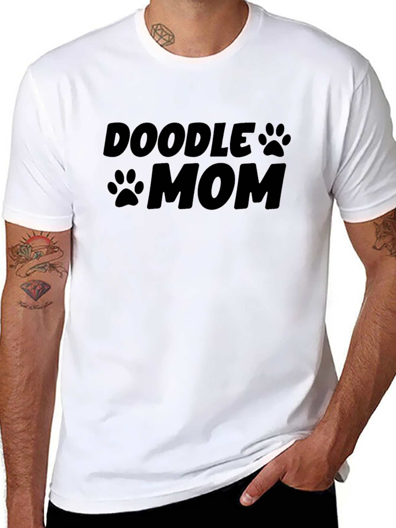 Doodle Mom Black T-Shirt - Dog Lover Tee