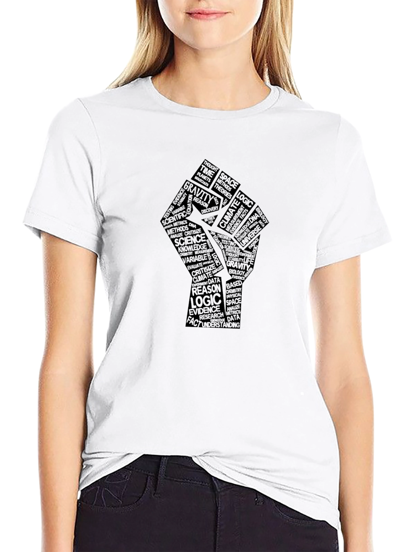 Science Fist T-Shirt - Knowledge is Power