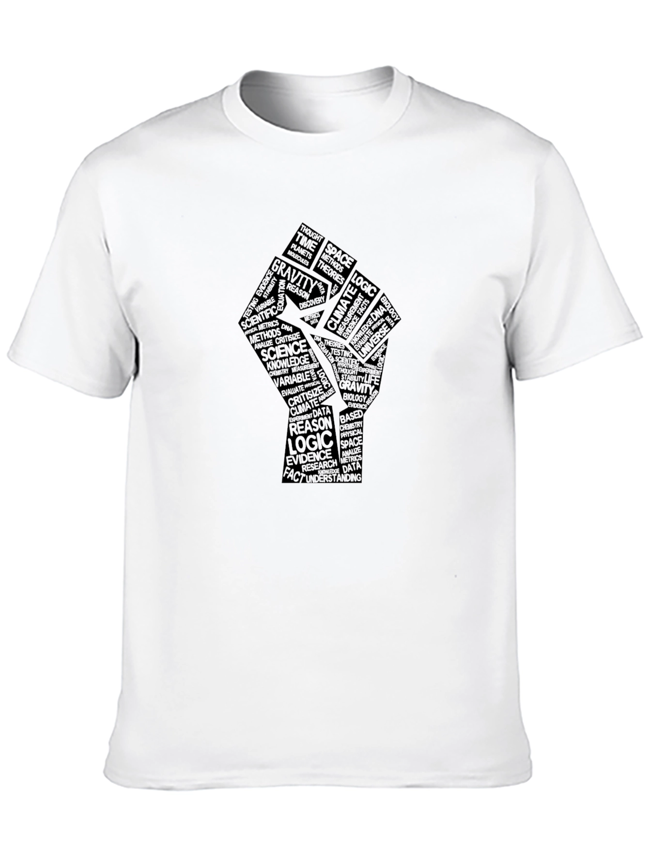 Science Fist T-Shirt - Knowledge is Power