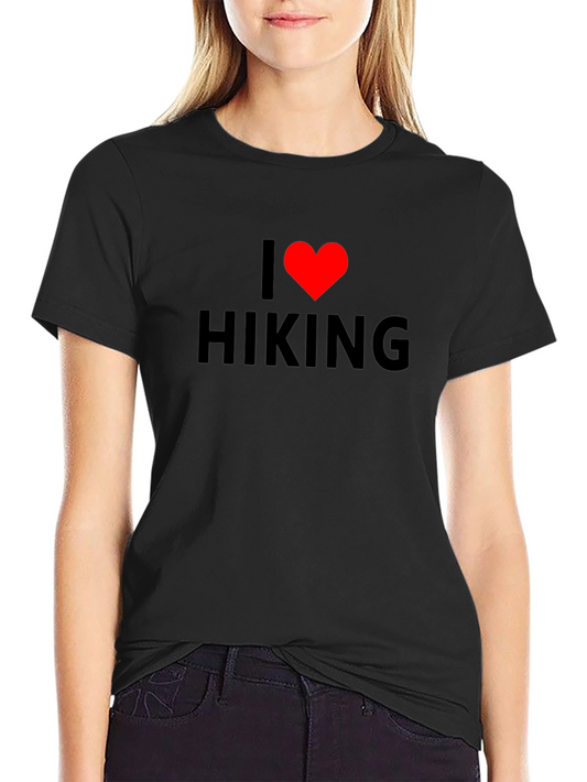 I Love Hiking T-Shirt - Heart Design
