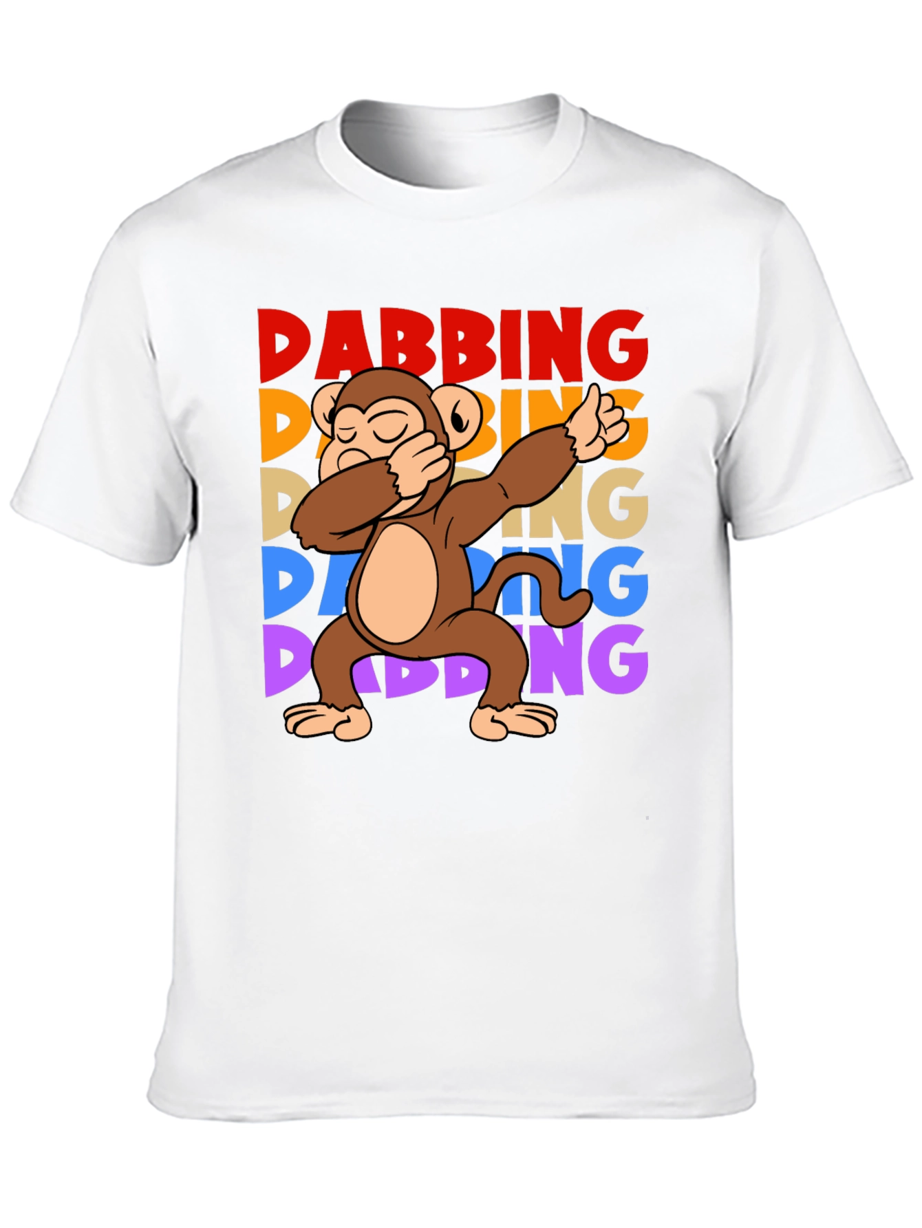 Dabbing Monkey Graphic T-Shirt - Fun Trendy Tee