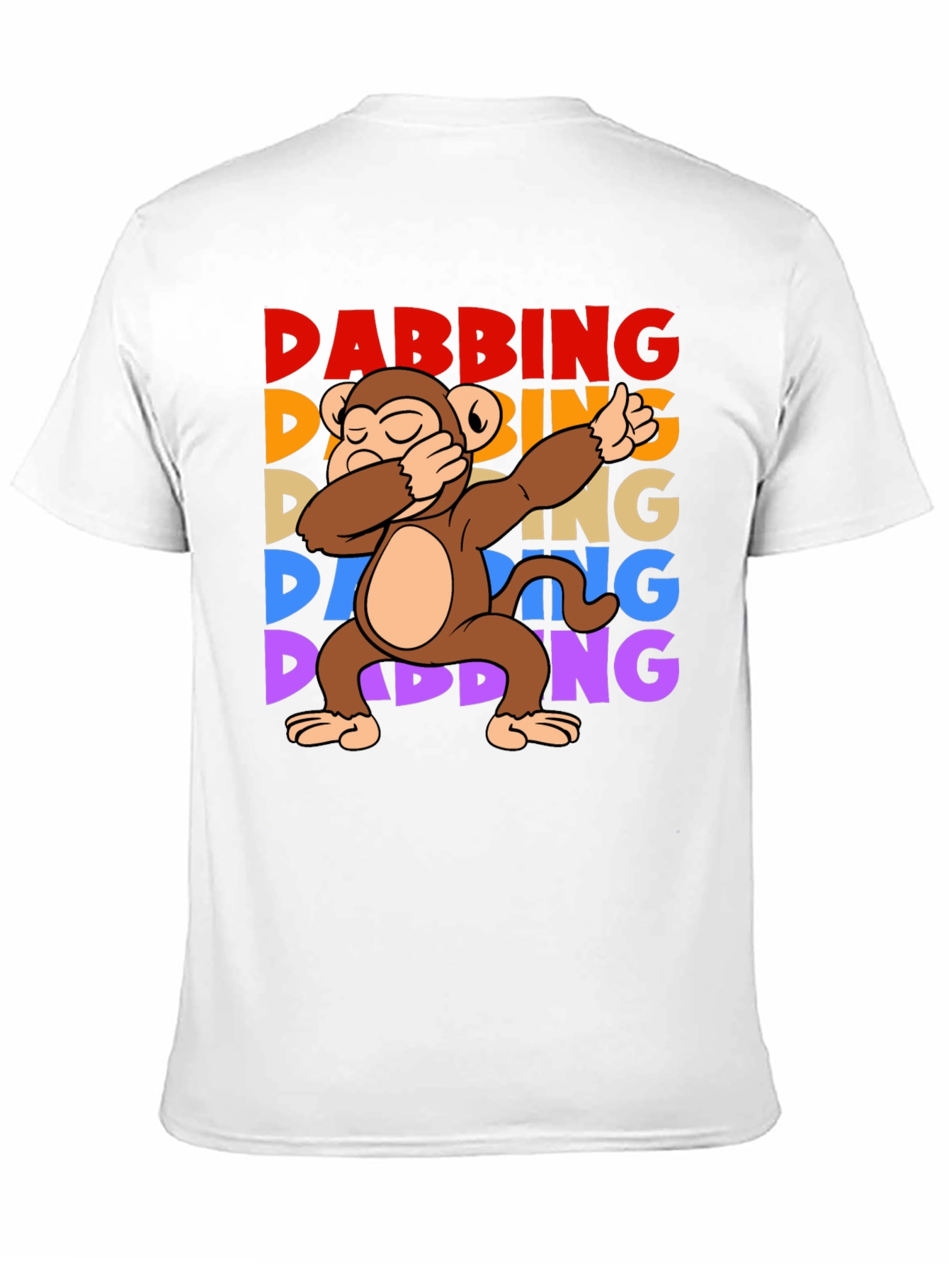 Dabbing Monkey Graphic T-Shirt - Fun Trendy Tee