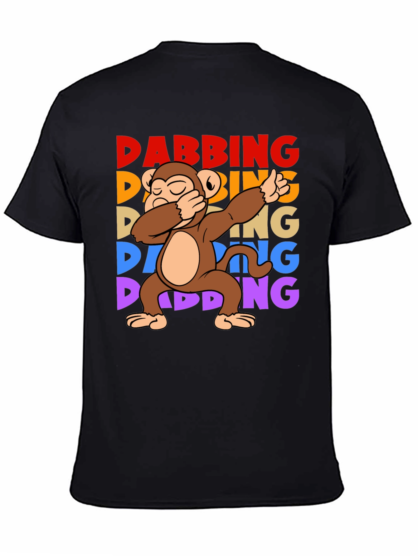 Dabbing Monkey Graphic T-Shirt - Fun Trendy Tee