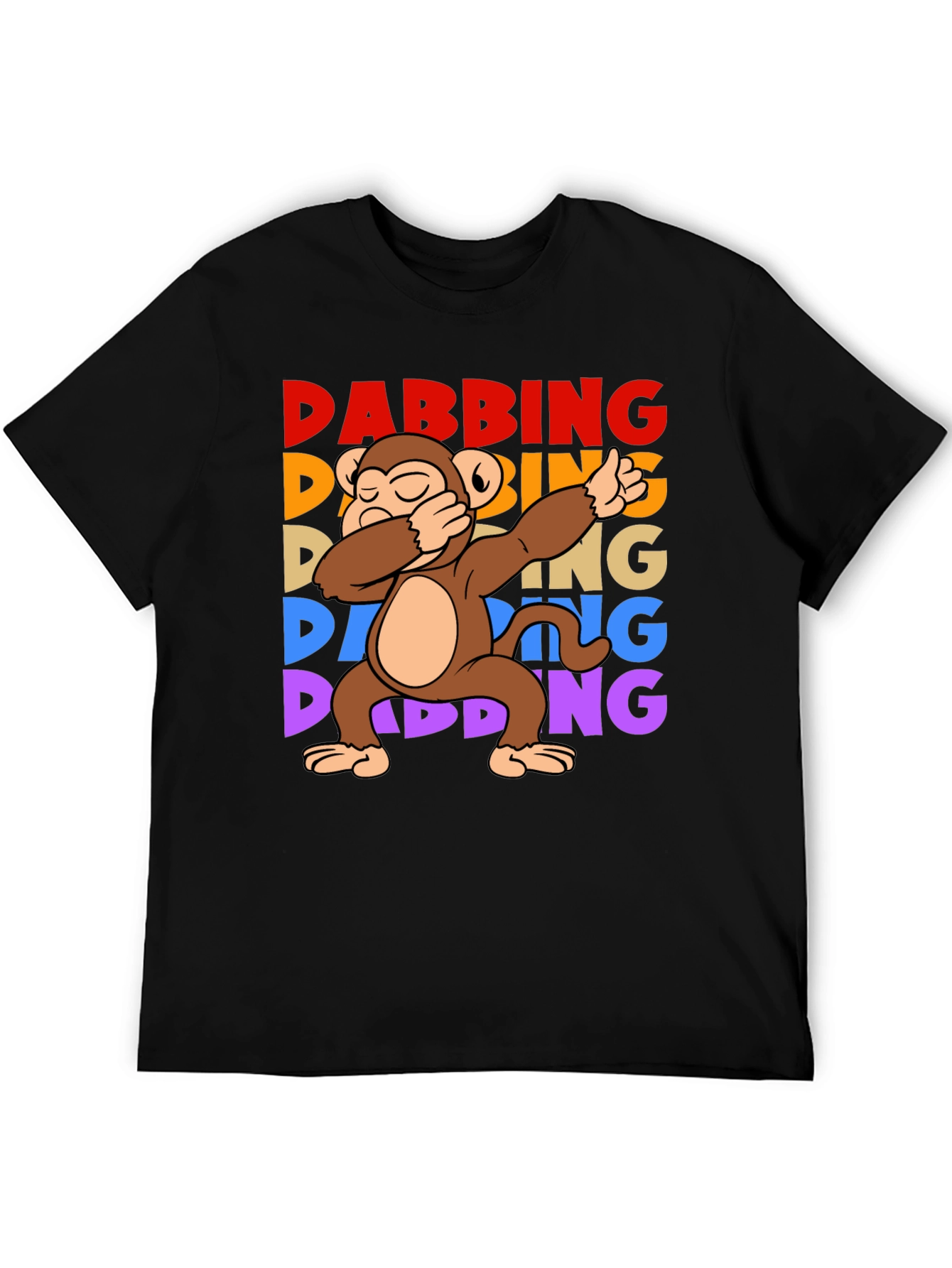 Dabbing Monkey Graphic T-Shirt - Fun Trendy Tee