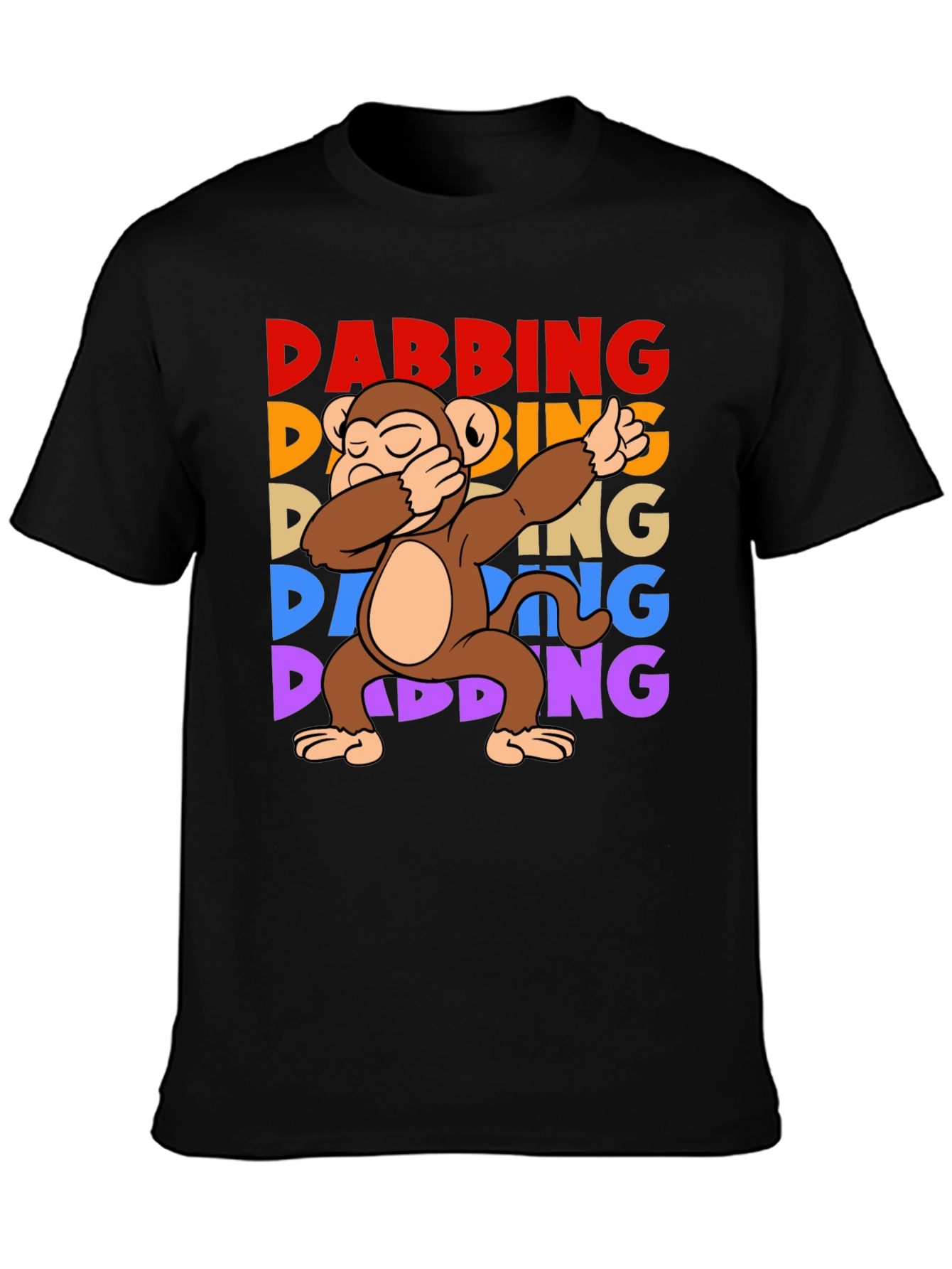 Dabbing Monkey Graphic T-Shirt - Fun Trendy Tee
