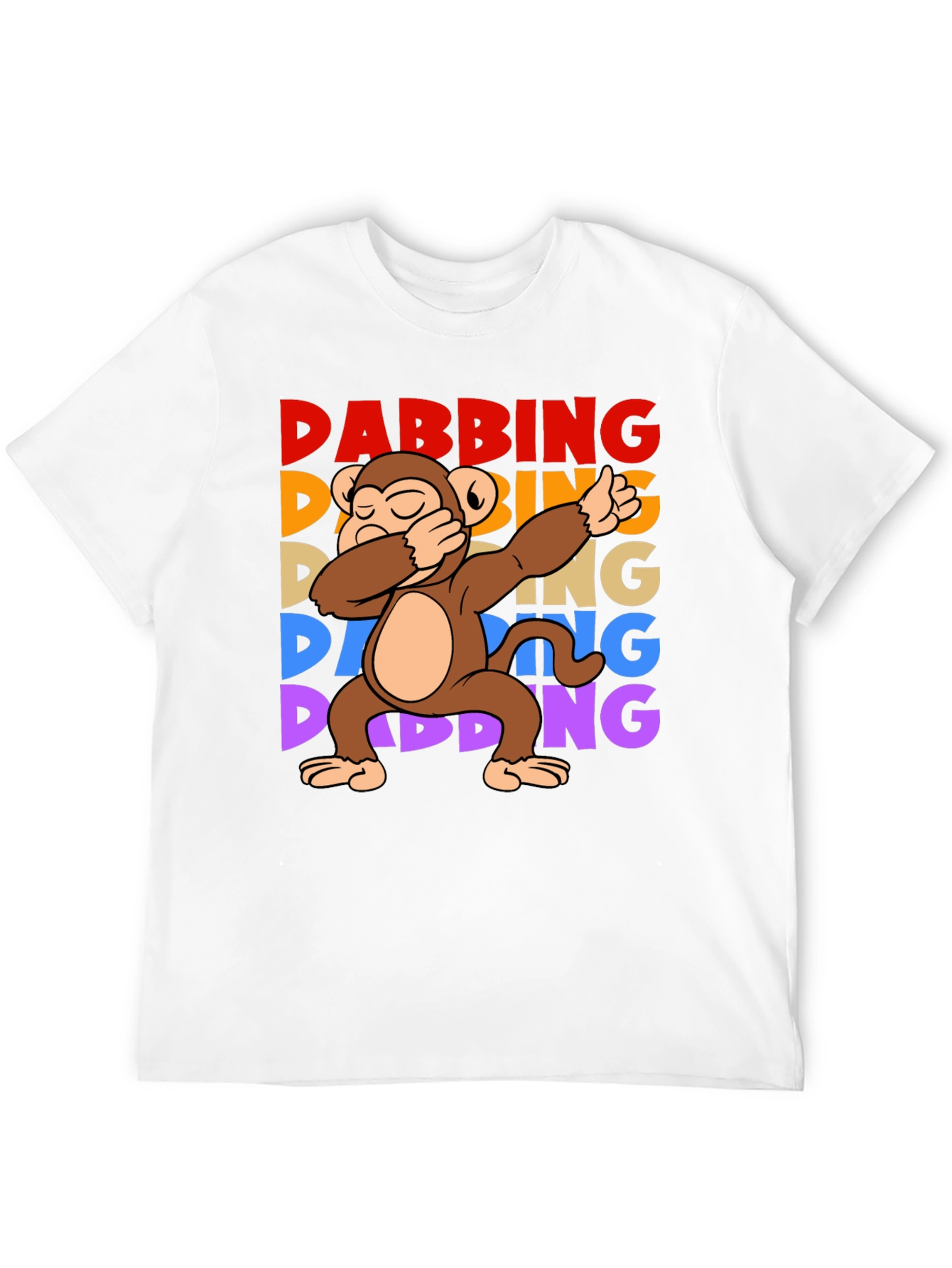 Dabbing Monkey Graphic T-Shirt - Fun Trendy Tee