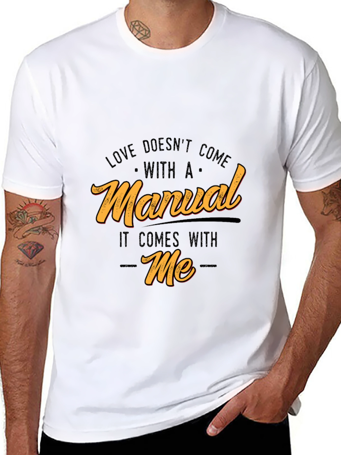 Funny Love Doesnt Come With A Manual Graphic Tee