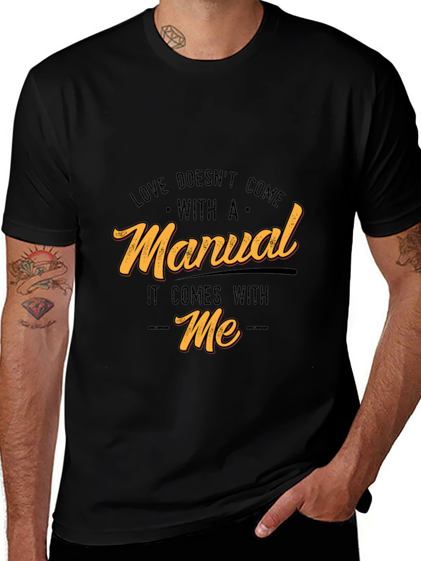 Funny Love Doesnt Come With A Manual Graphic Tee