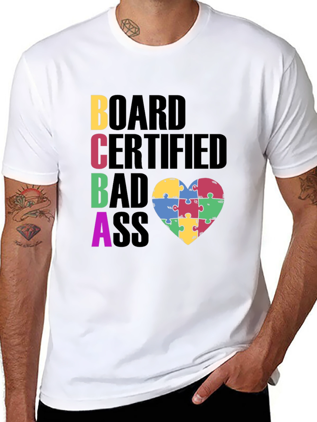 Board Certified Badass Autism Awareness T-Shirt