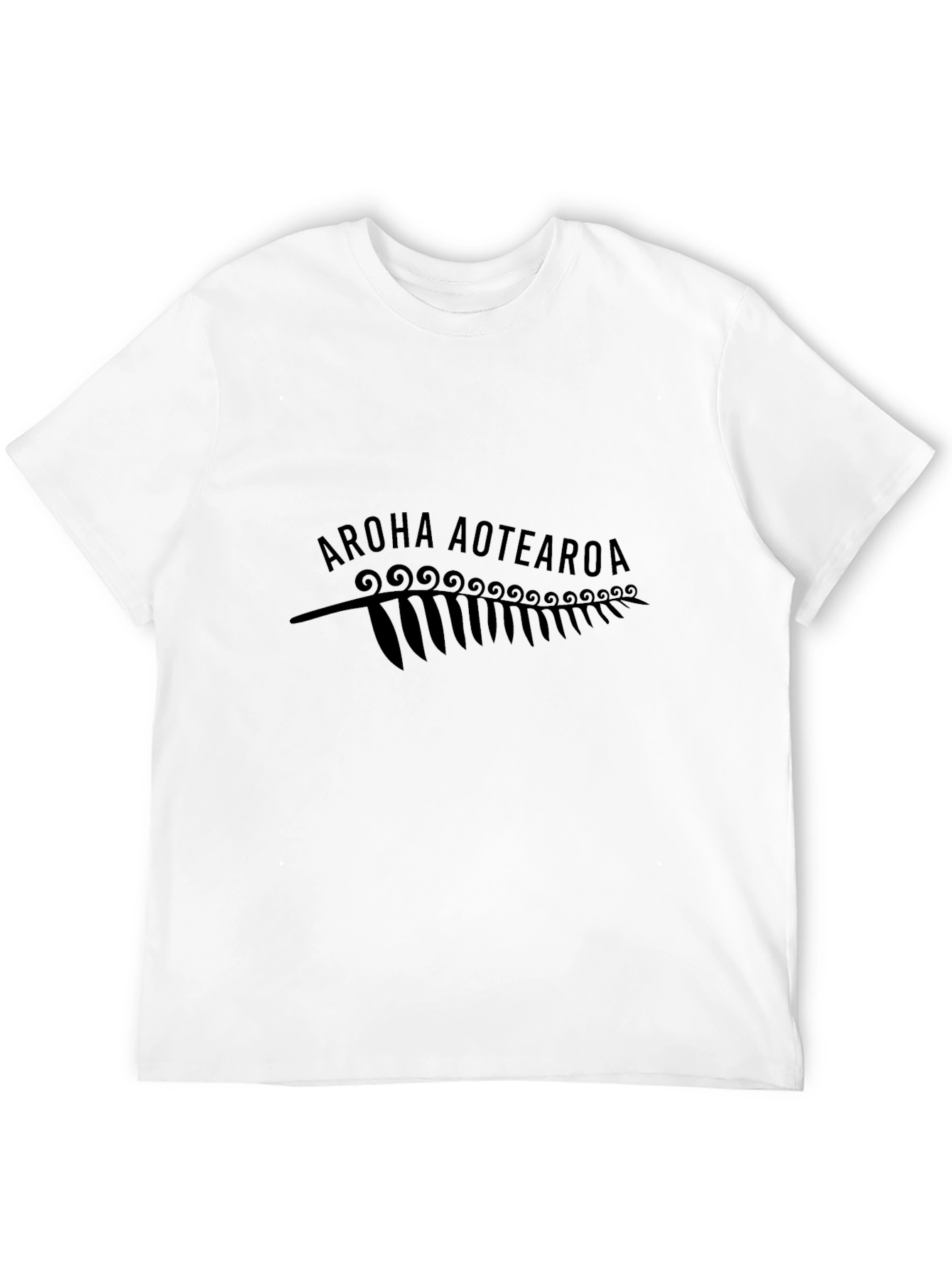 Aroha Aotearoa Black T-Shirt
