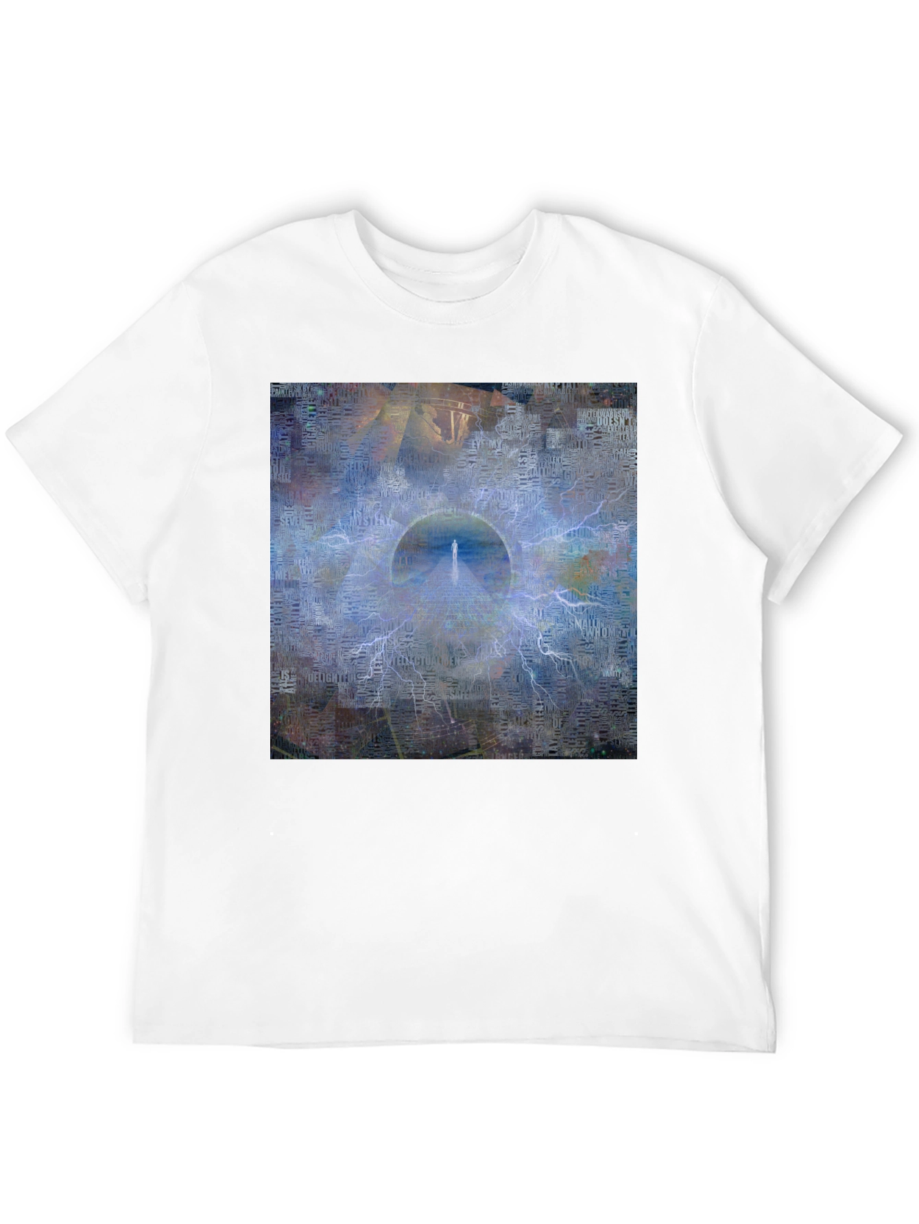 Abstract Portal Graphic Black T-Shirt