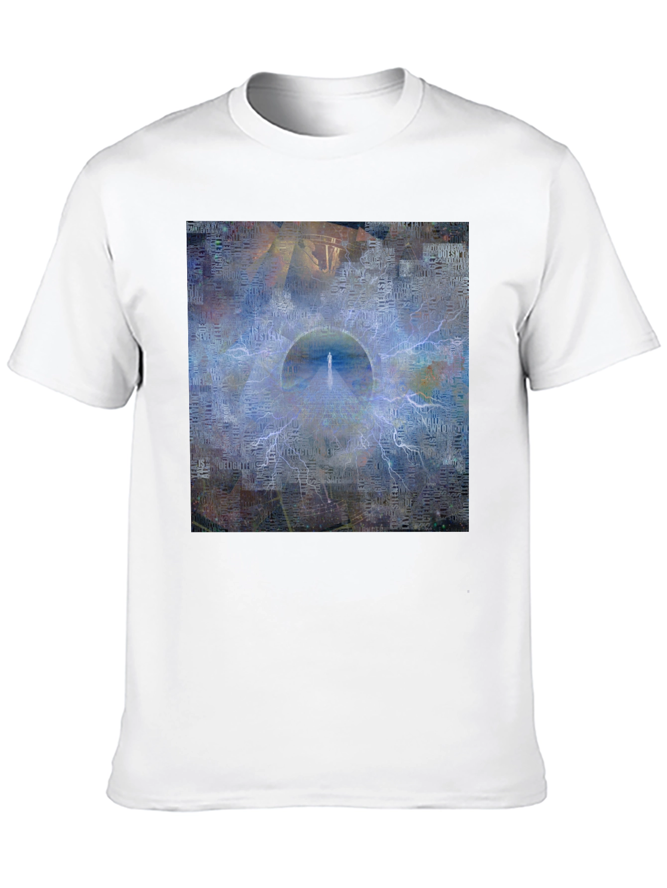 Abstract Portal Graphic Black T-Shirt