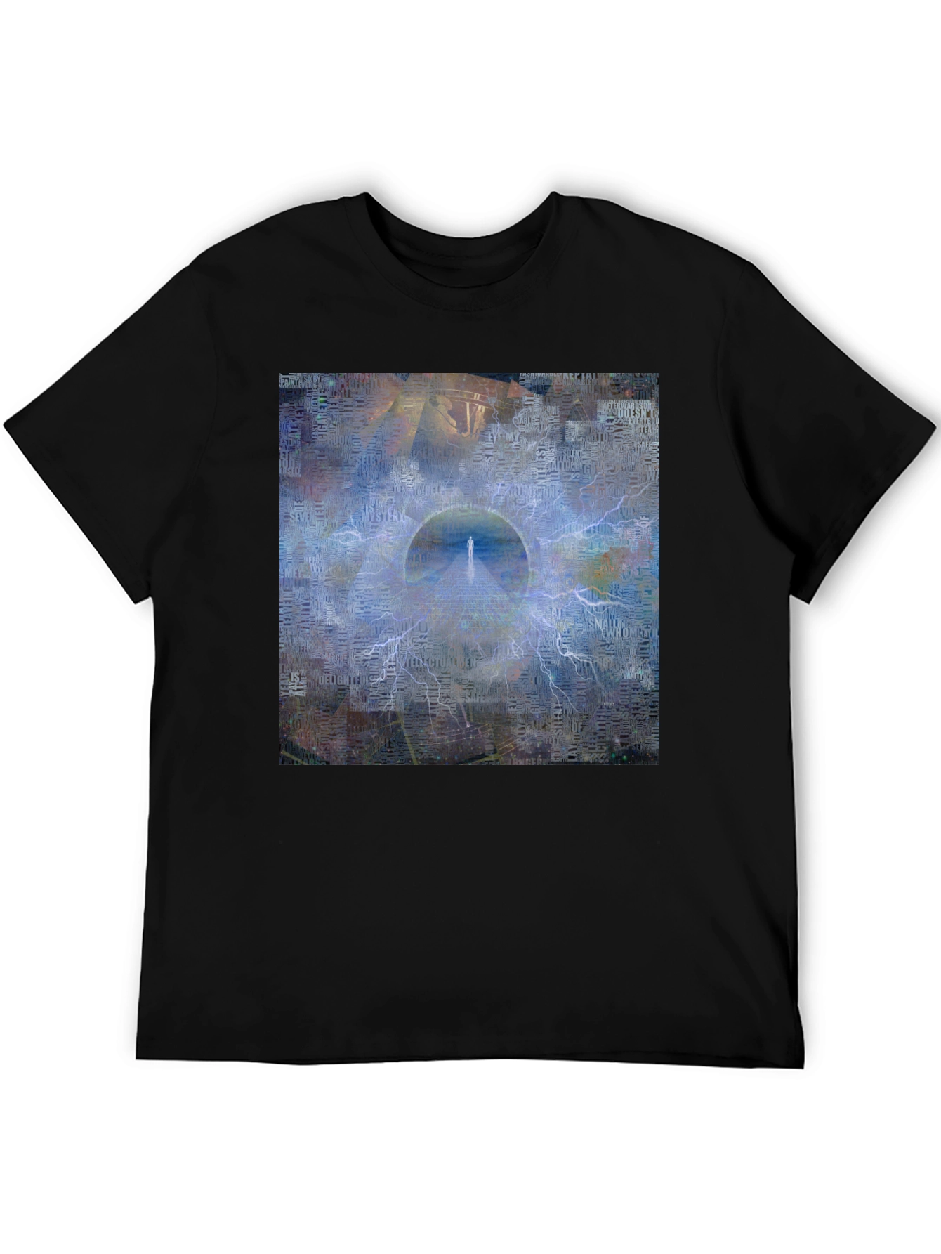 Abstract Portal Graphic Black T-Shirt