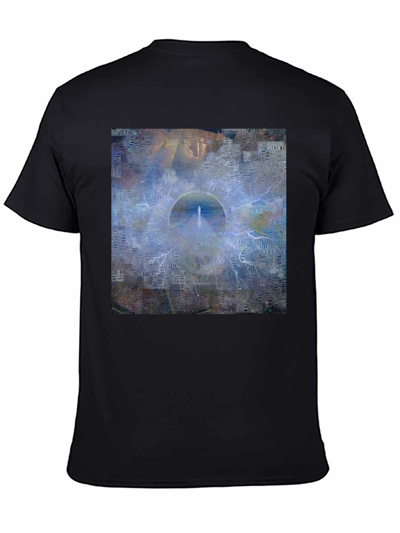 Abstract Portal Graphic Black T-Shirt