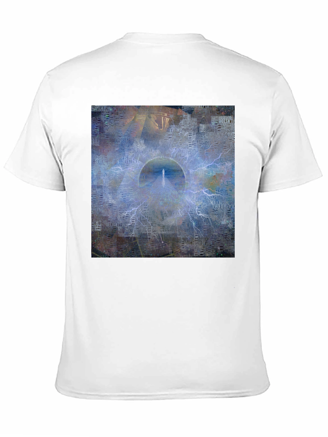 Abstract Portal Graphic Black T-Shirt