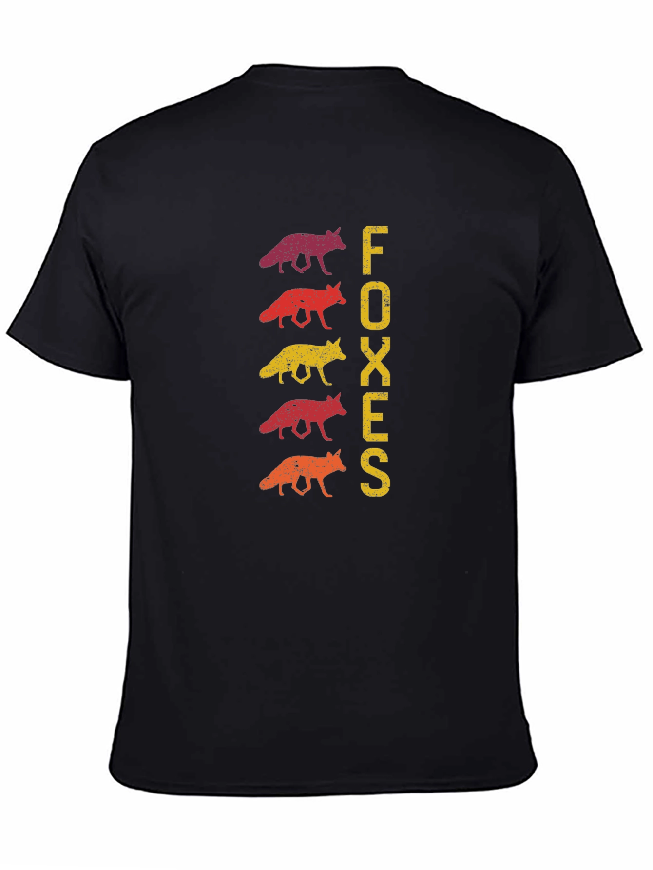 Retro Foxes Graphic Tee - Trendy Animal Lover Shirt