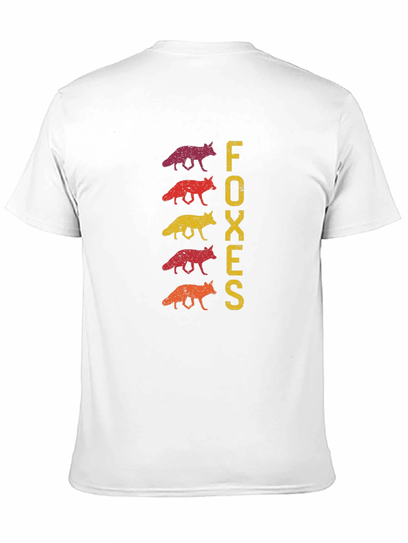 Retro Foxes Graphic Tee - Trendy Animal Lover Shirt