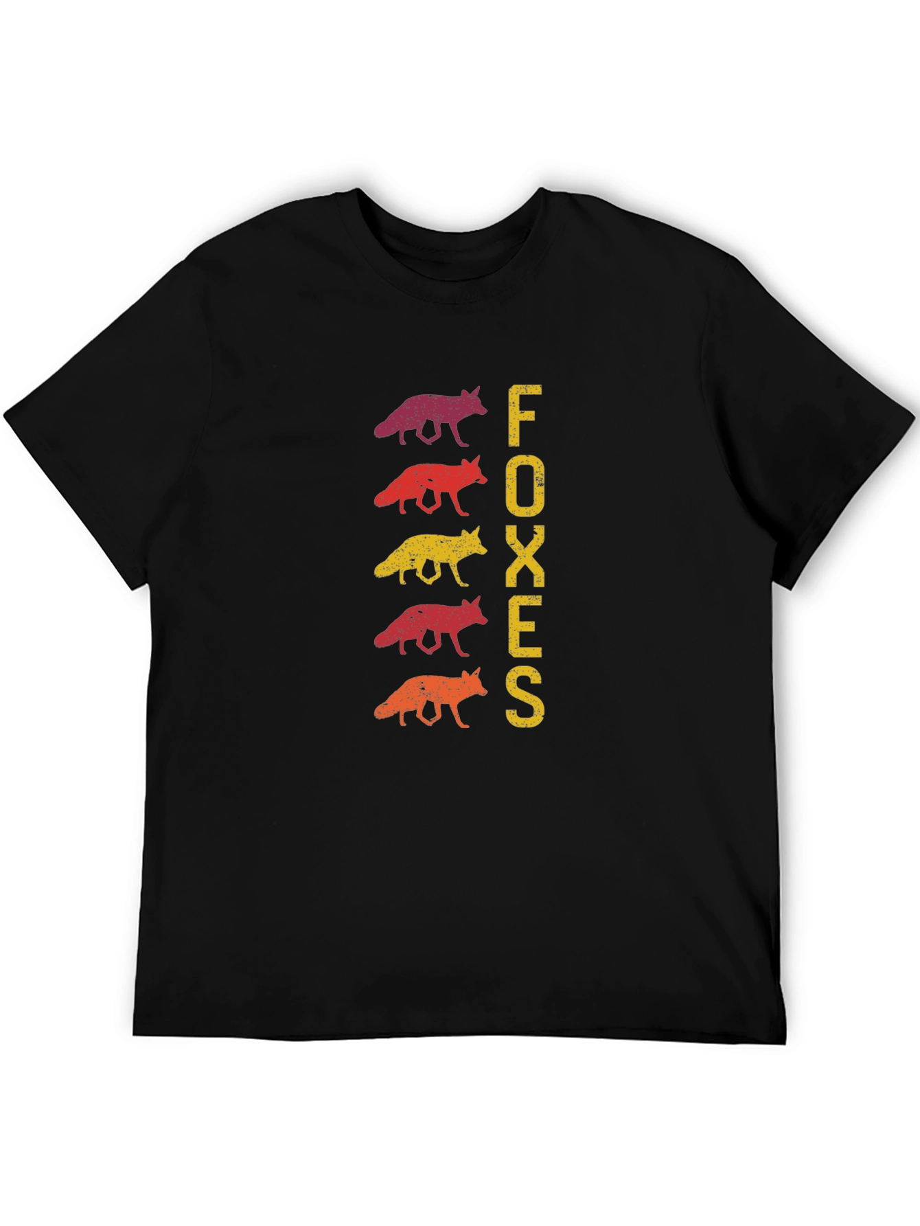 Retro Foxes Graphic Tee - Trendy Animal Lover Shirt