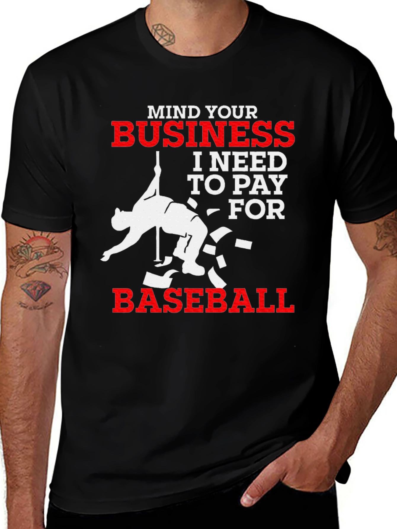 Mind Your Business Baseball T-Shirt