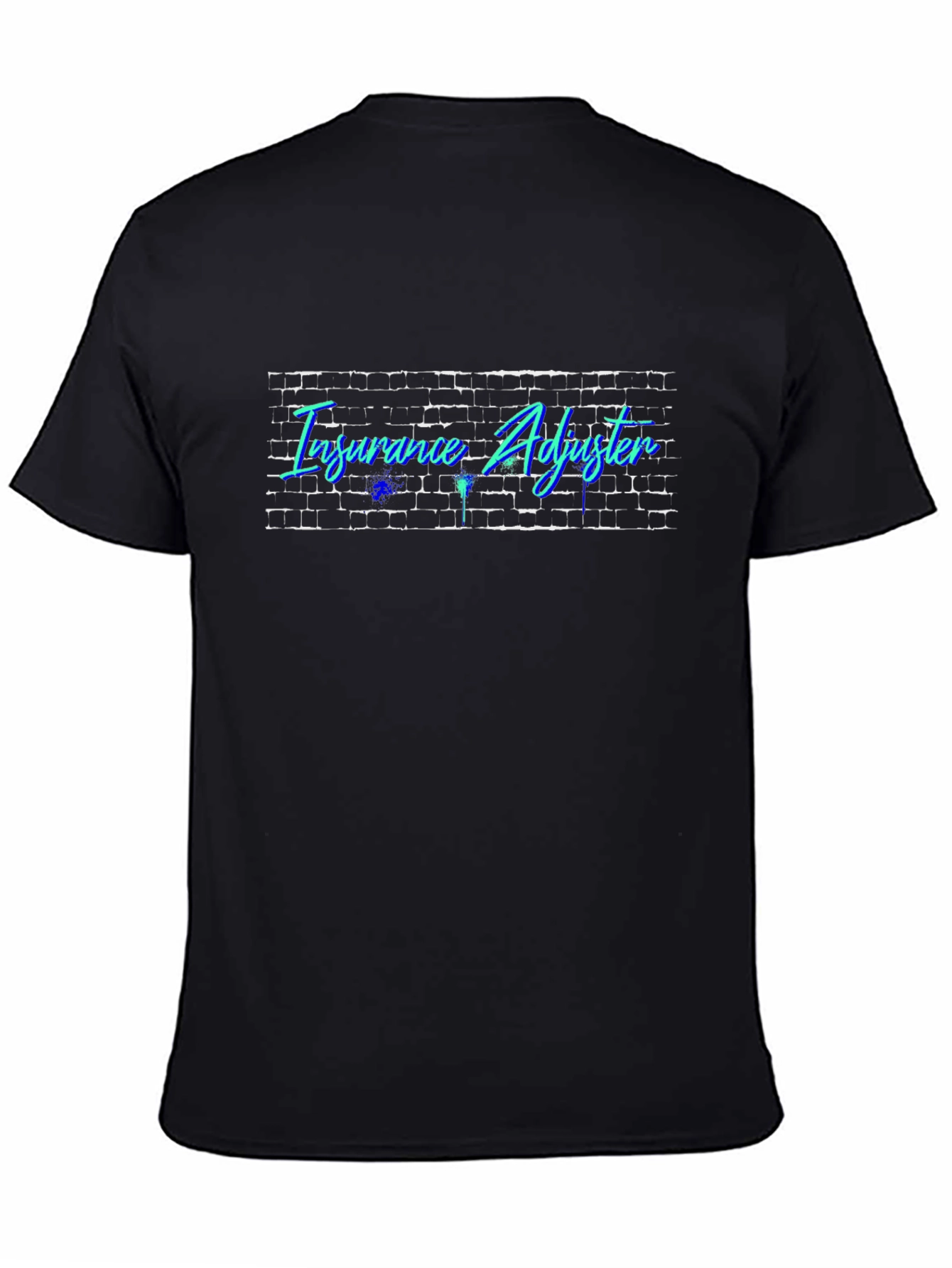 Insurance Adjuster Brick Wall Graphic T-Shirt